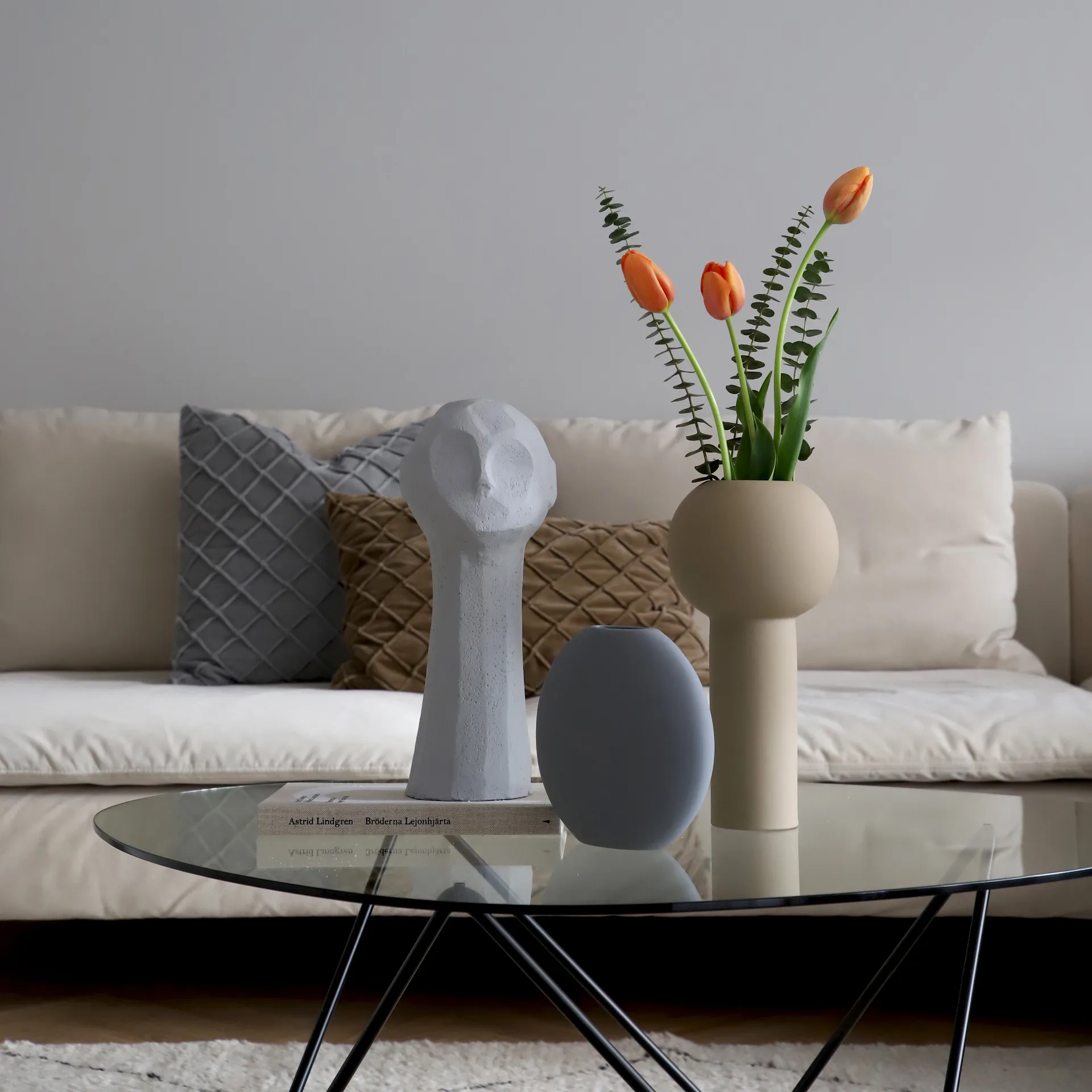 Vaso Pastille 20 cm, Grigio Cooee Design