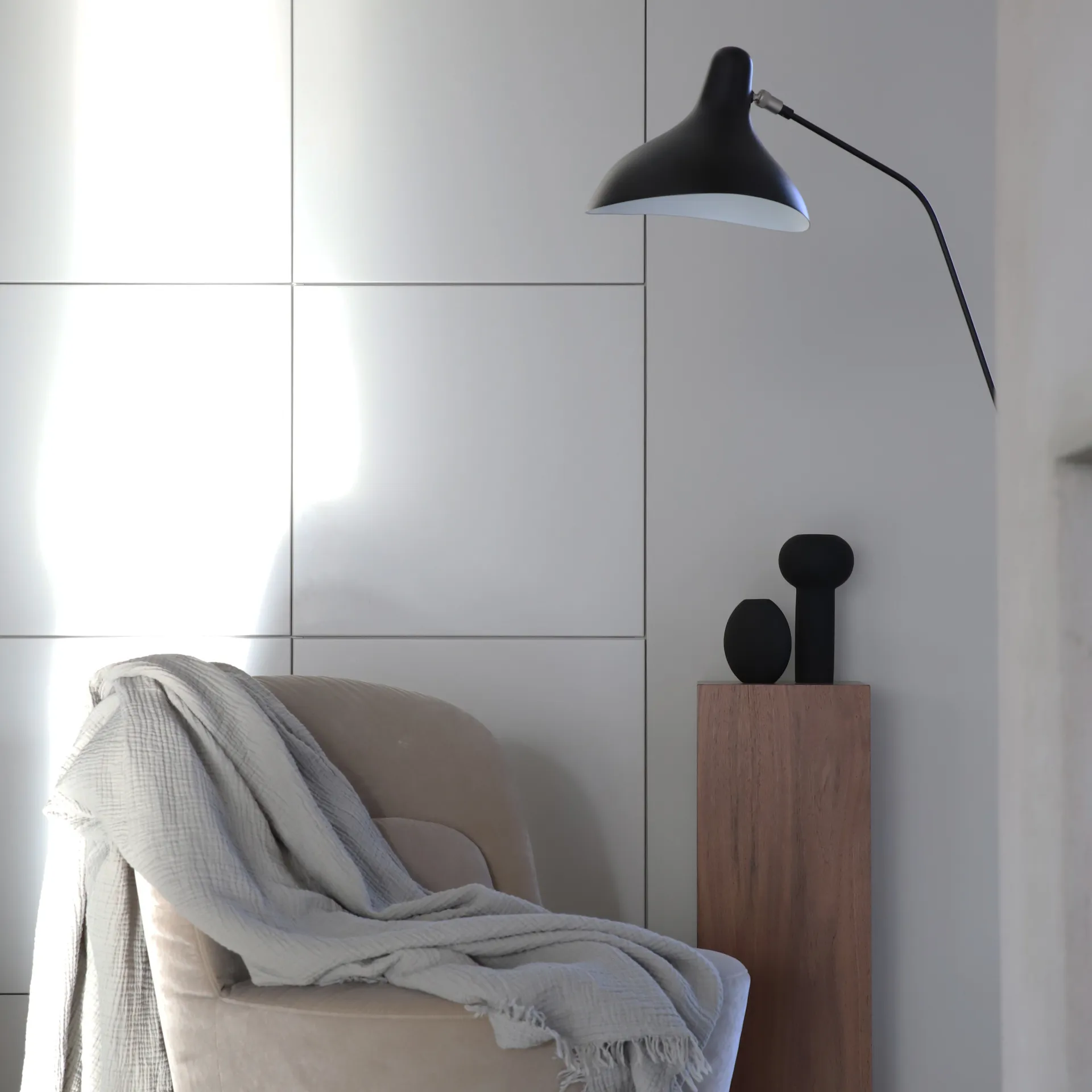 Vaso Pillar 24 cm, Nero Cooee Design