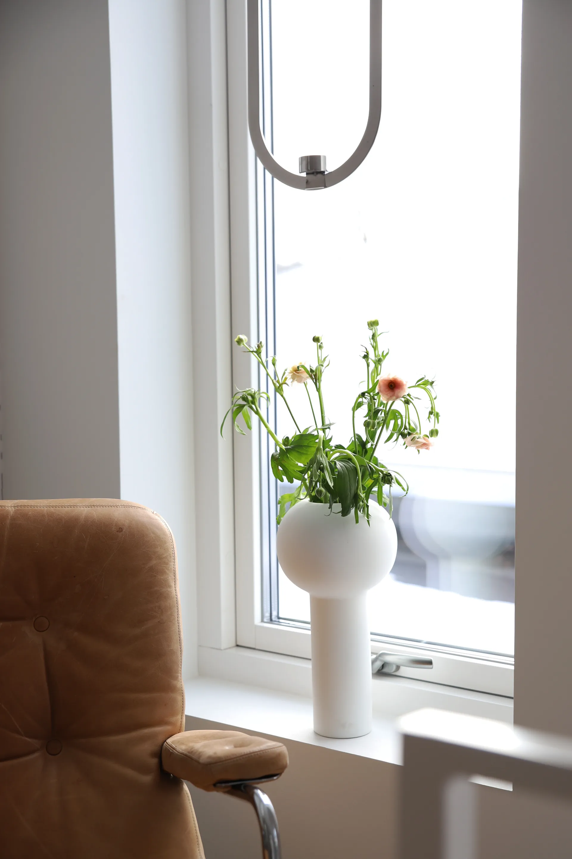 Vaso Pillar 32 cm, Bianco Cooee Design