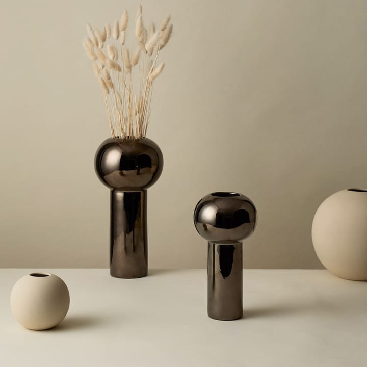 Vaso Pillar 32 cm, Dark silver Cooee Design