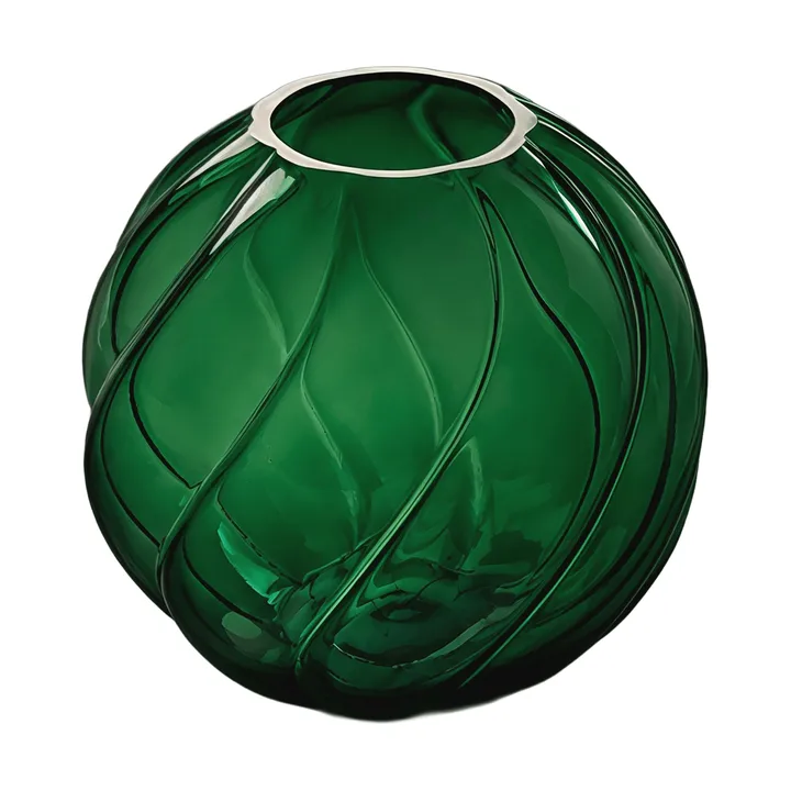 Vaso Twist ball 12 cm - Forest green - Cooee Design