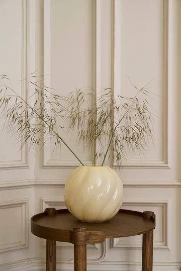 Vaso Twist ball 20 cm - Butter yellow - Cooee Design
