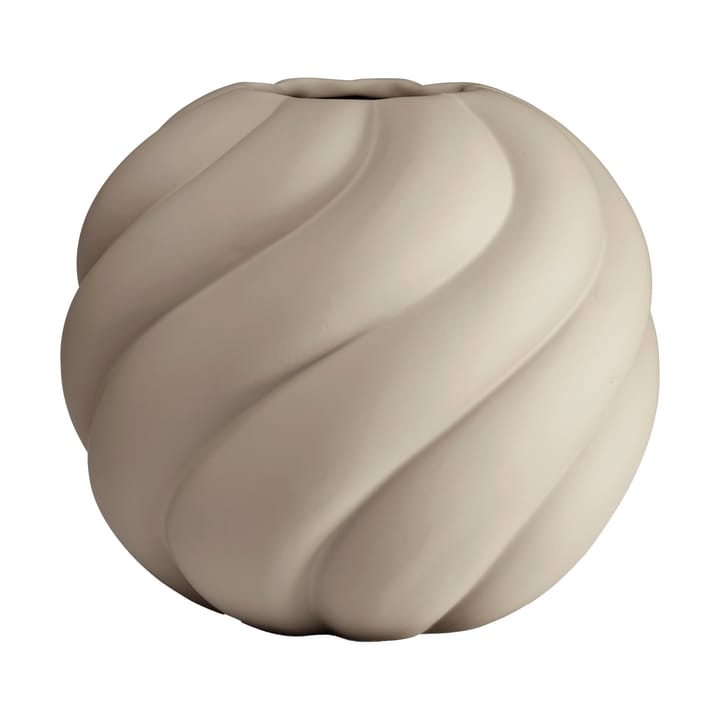 Vaso Twist ball 20 cm - Sabbia - Cooee Design