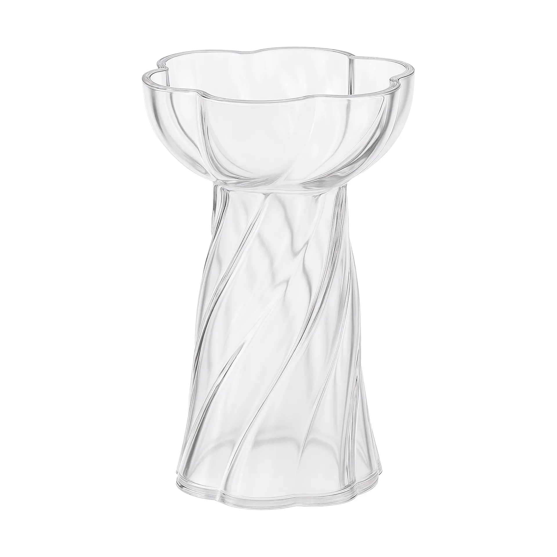 Vaso Twist bulb 19 cm, Trasparente Cooee Design