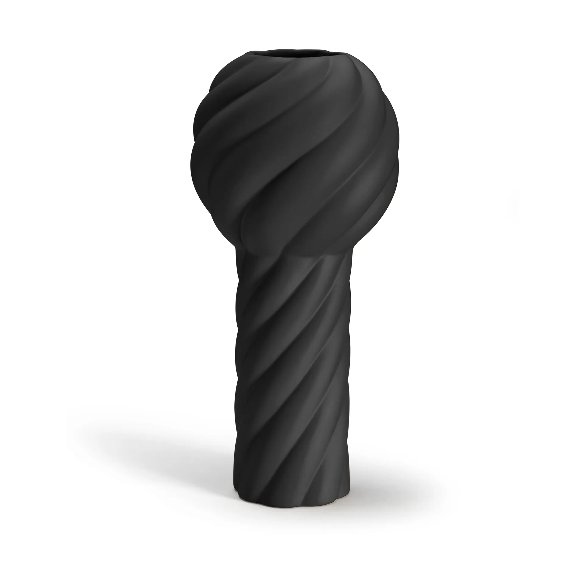 Vaso Twist pillar 34 cm, Nero Cooee Design