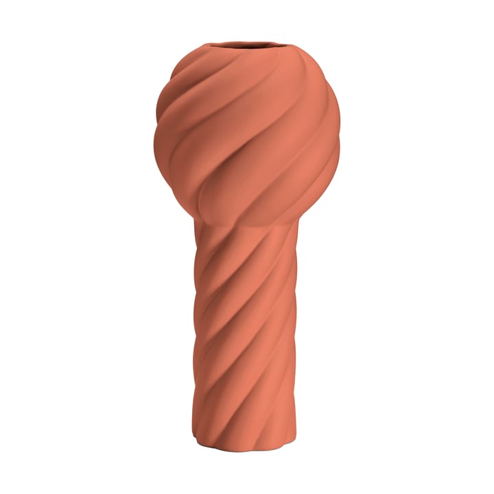 Vaso Twist pillar 34 cm - Rosso mattone - Cooee Design