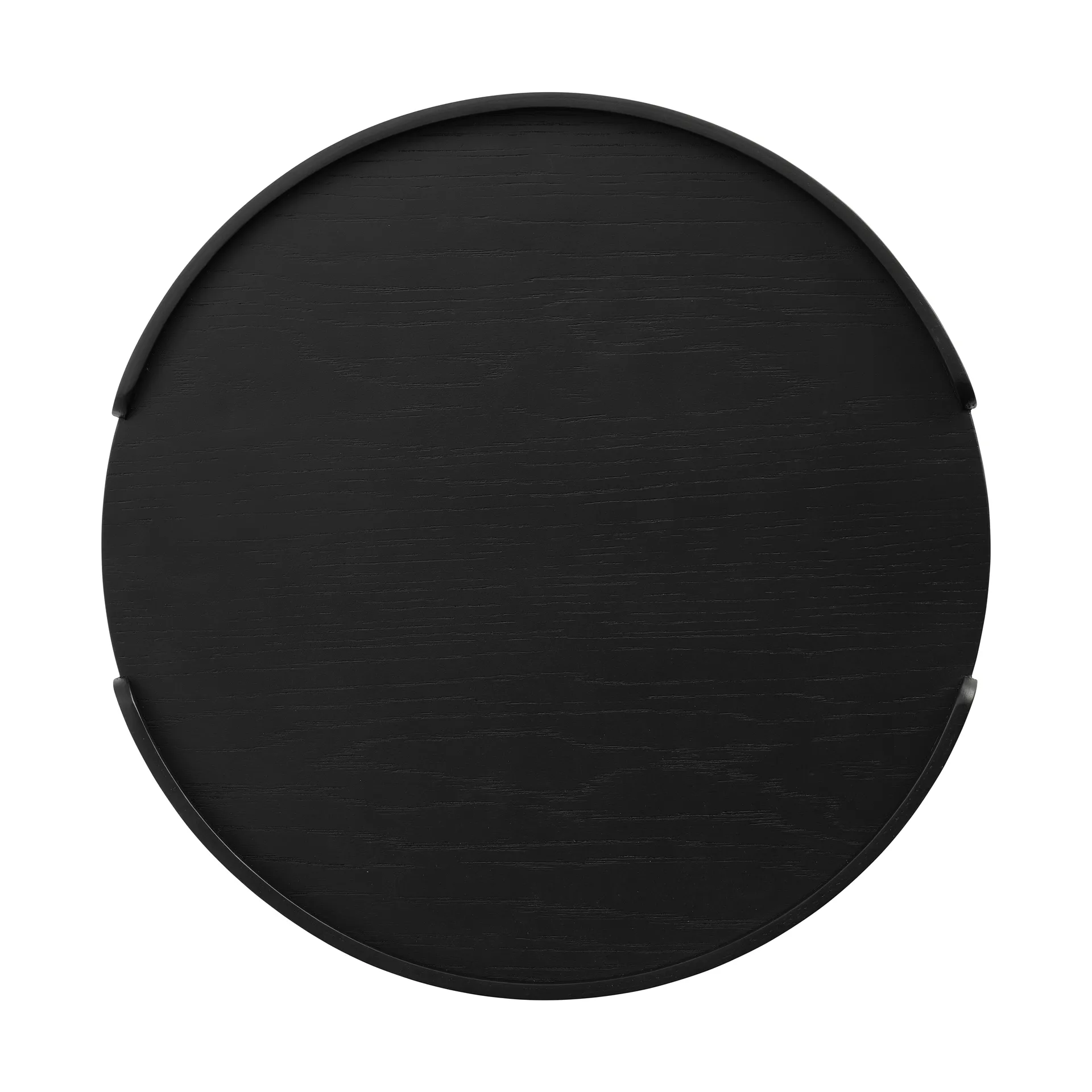 Vassoio Woody, Rovere tinto nero, Ø35 cm Cooee Design