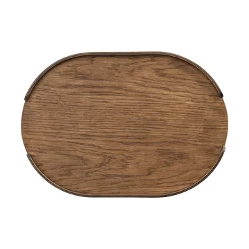 Vassoio Woody - Rovere tinto scuro, 28x40 cm - Cooee Design