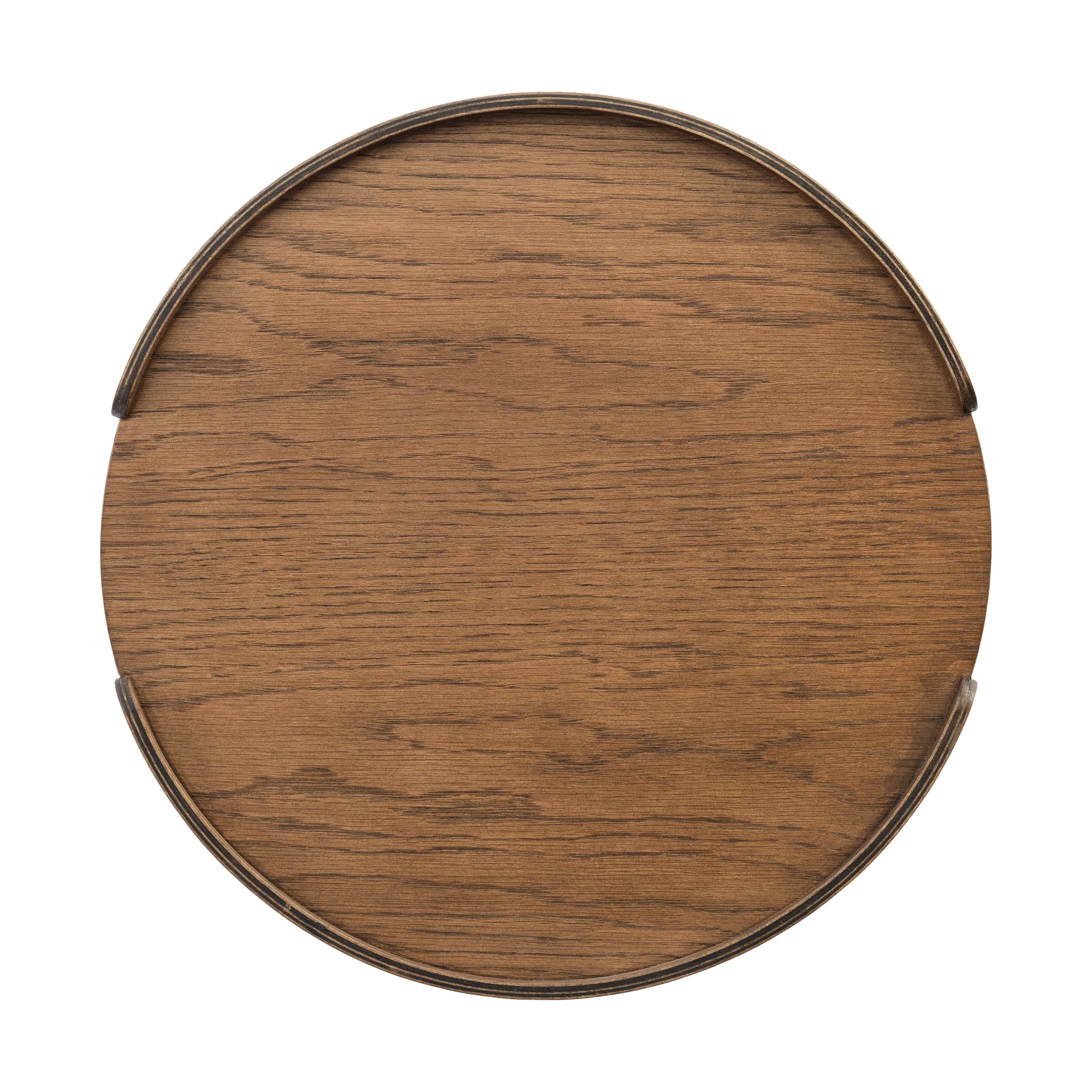 Vassoio Woody, Rovere tinto scuro, Ø35 cm Cooee Design