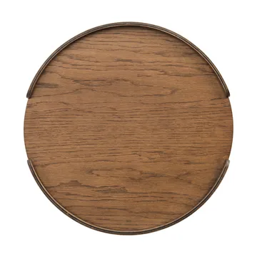 Vassoio Woody - Rovere tinto scuro, Ø35 cm - Cooee Design
