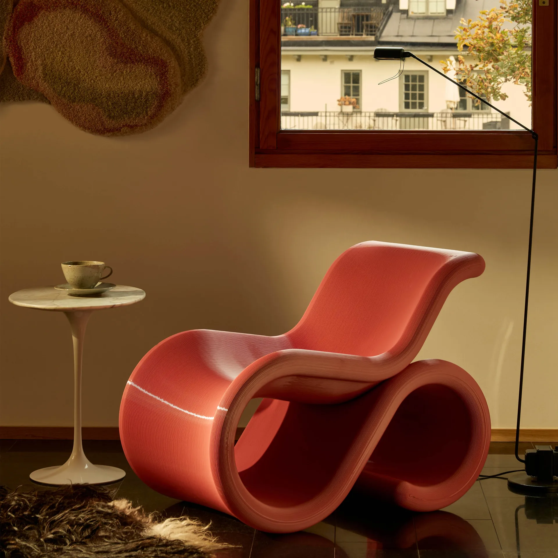 Éclair chair poltrona lounge, Bubblegum Crème Atelier