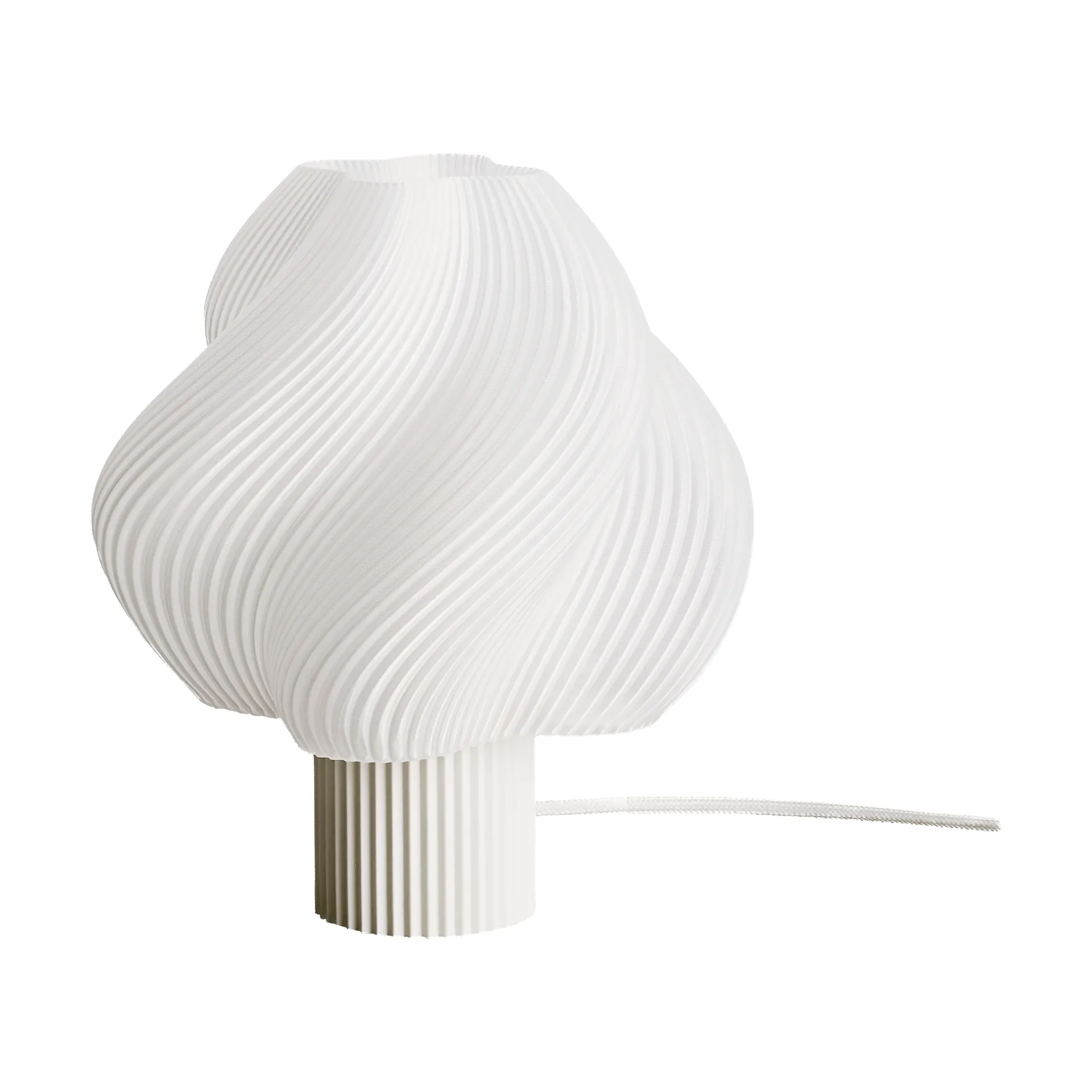 Lampada da tavolo Soft Serve, Baccello di vaniglia, Regolare, 26 cm Crème Atelier