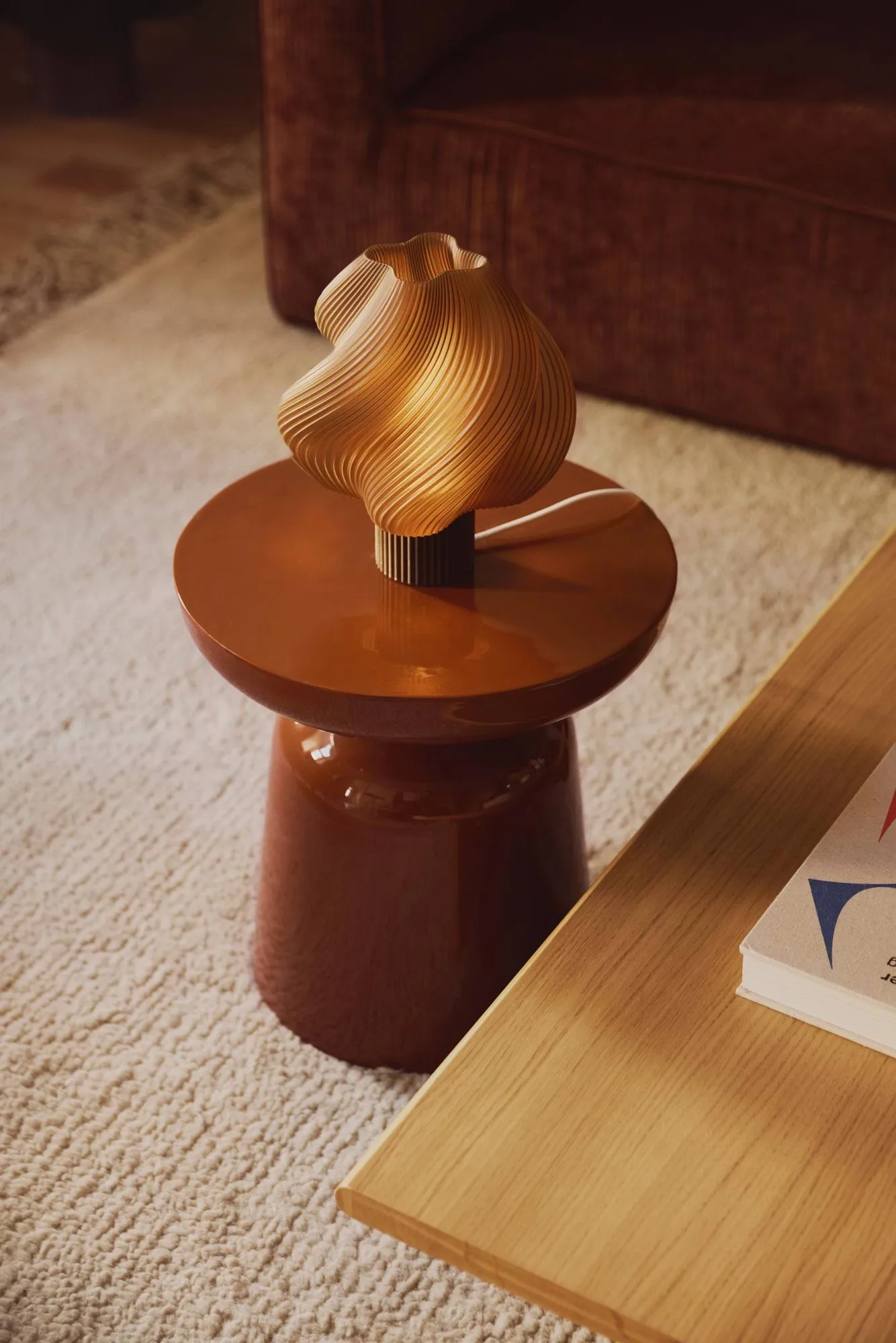 Lampada da tavolo Soft Serve, Caramel, Regular, 26 cm Crème Atelier