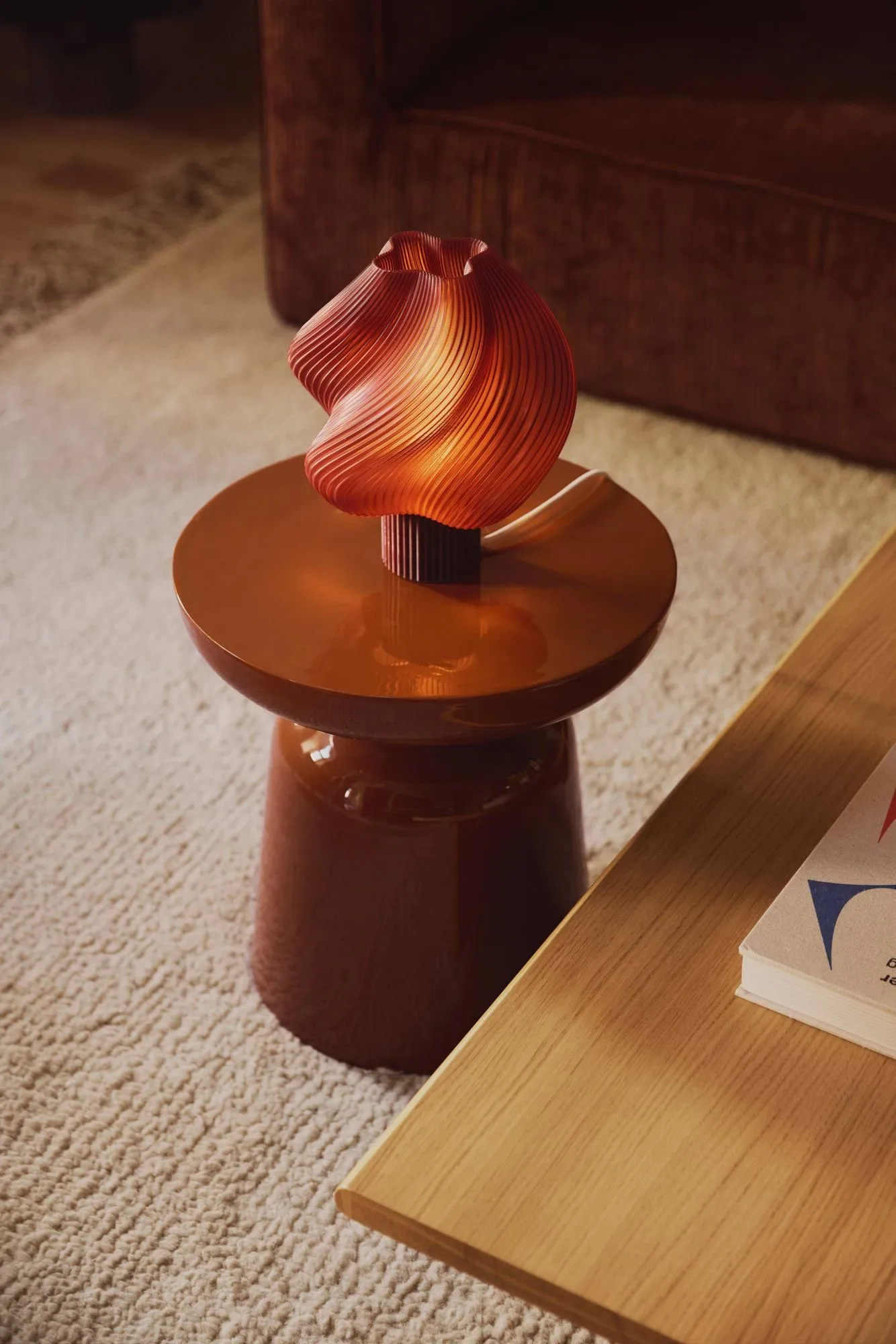 Lampada da tavolo Soft Serve, Cherry, Regular, 26 cm Crème Atelier