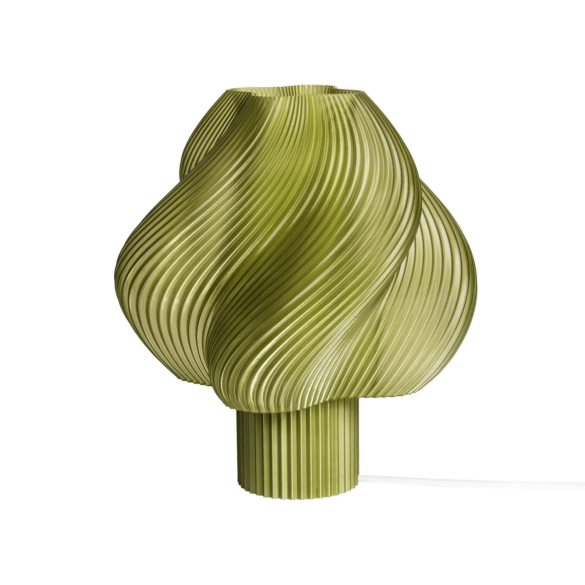 Lampada da tavolo Soft Serve, Olive, Regular, 26 cm Crème Atelier