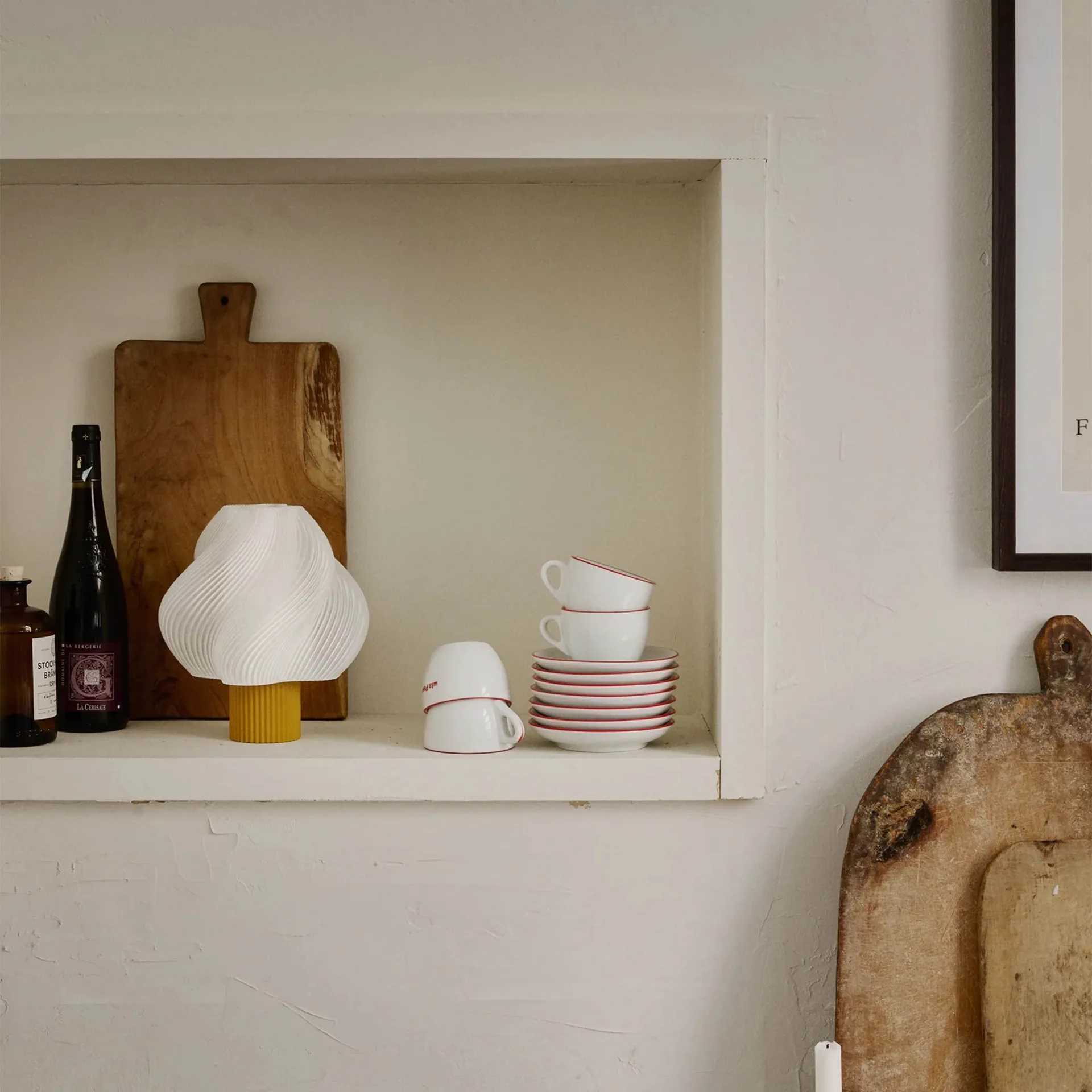 Soft Serve lampada da tavolo portatile, Cloudberry, 23 cm Crème Atelier