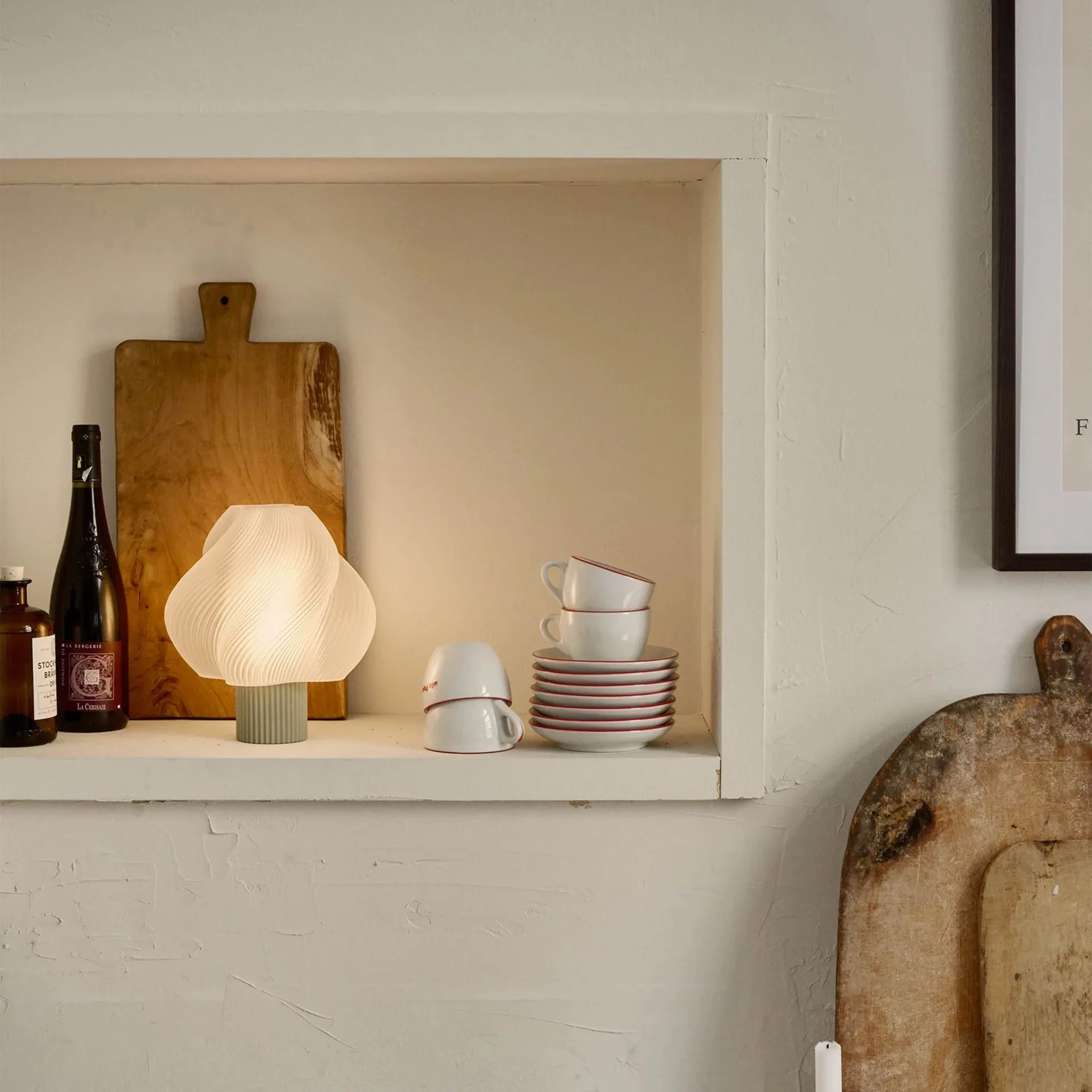 Soft Serve lampada da tavolo portatile, Matcha, 23 cm Crème Atelier