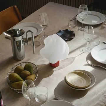 Soft Serve lampada da tavolo portatile - Rhubarb, 23 cm - Crème Atelier