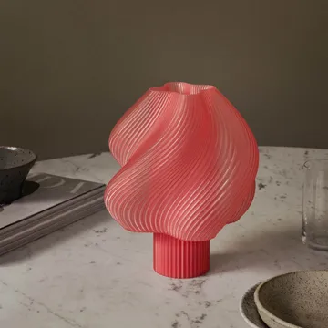 Soft Serve lampada da tavolo portatile - Sorbetto alla pesca, 23 cm - Crème Atelier