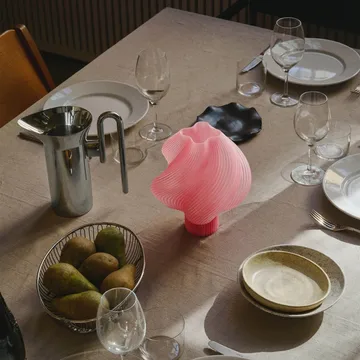 Soft Serve lampada da tavolo portatile - Sorbetto alla pesca, 23 cm - Crème Atelier