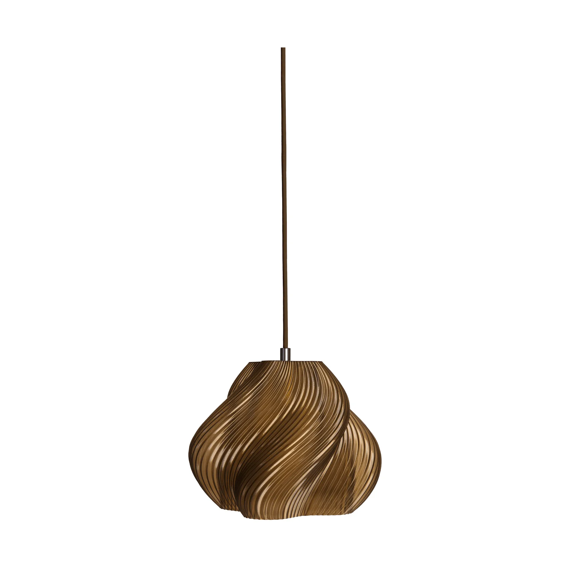 Soft Serve pendente, Caramel-chrome, 01, 20 cm Crème Atelier