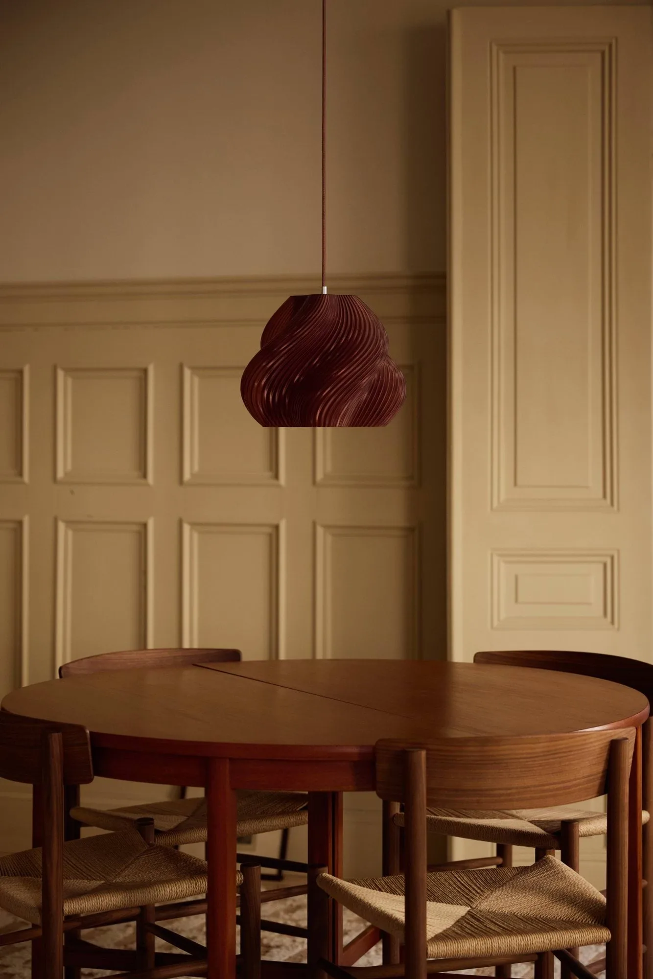 Soft Serve pendente, Cherry-cromo, 02, 25 cm Crème Atelier