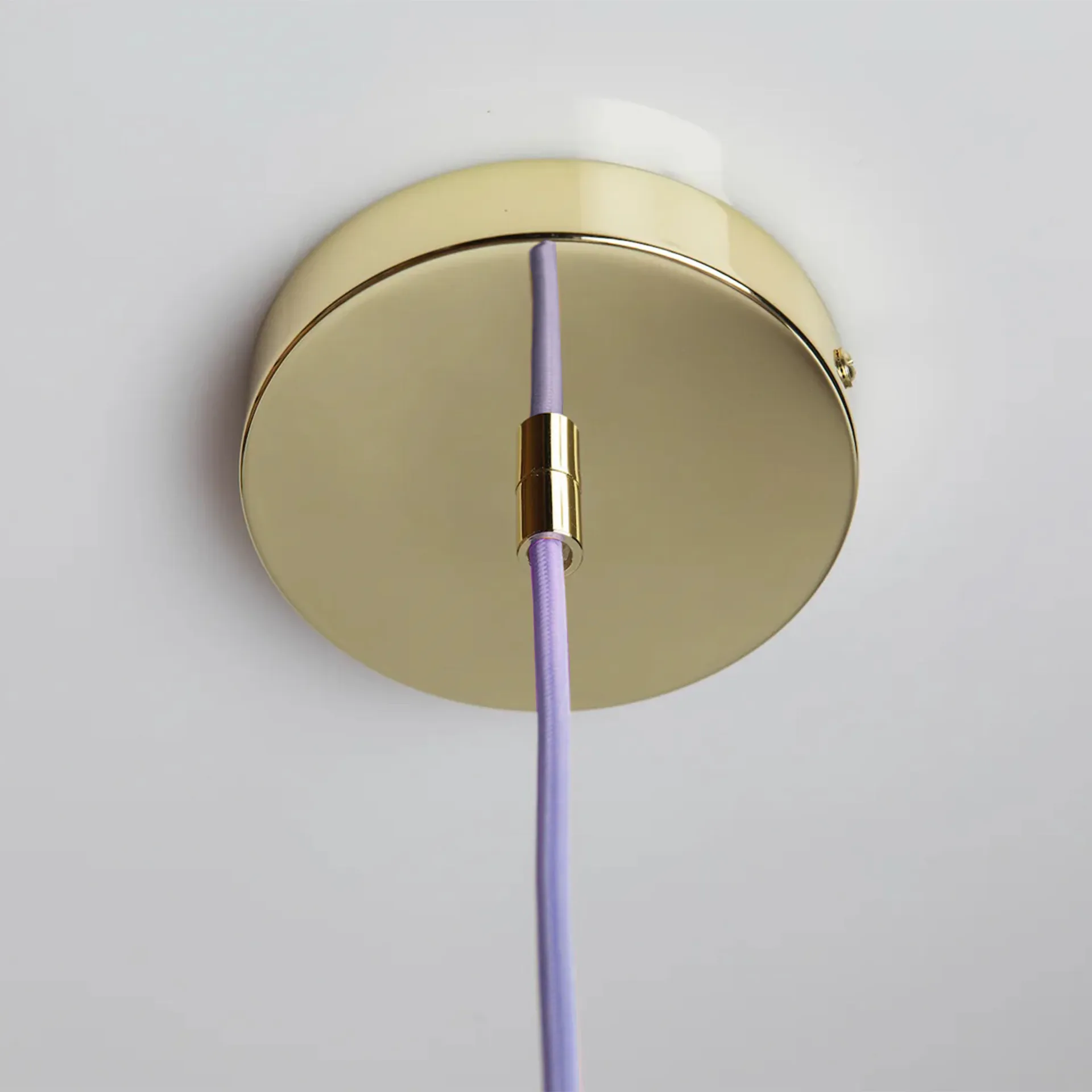 Soft Serve pendente, Lavender sorbet-brass, 01, 20 cm Crème Atelier