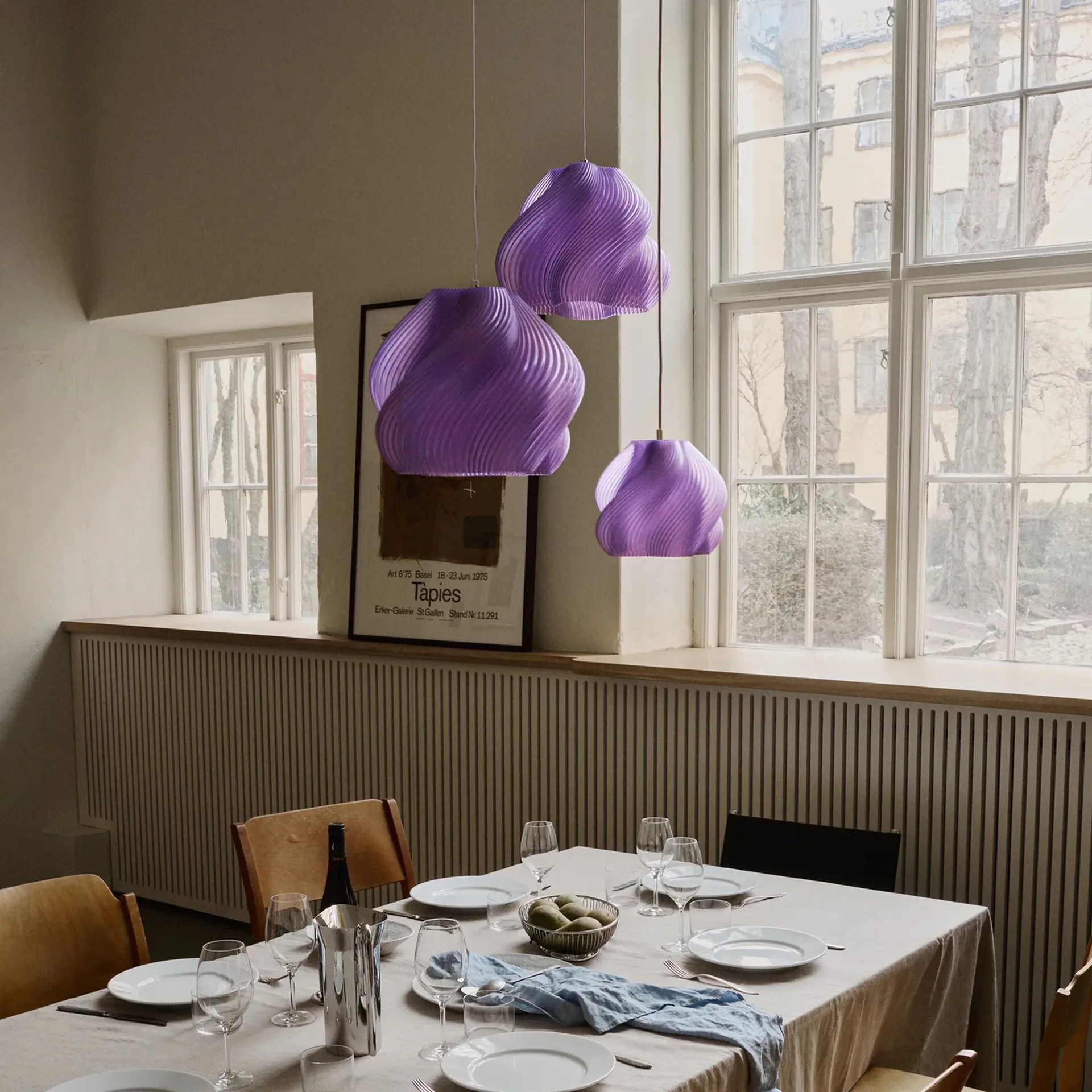 Soft Serve pendente, Lavender sorbet-brass, 01, 20 cm Crème Atelier