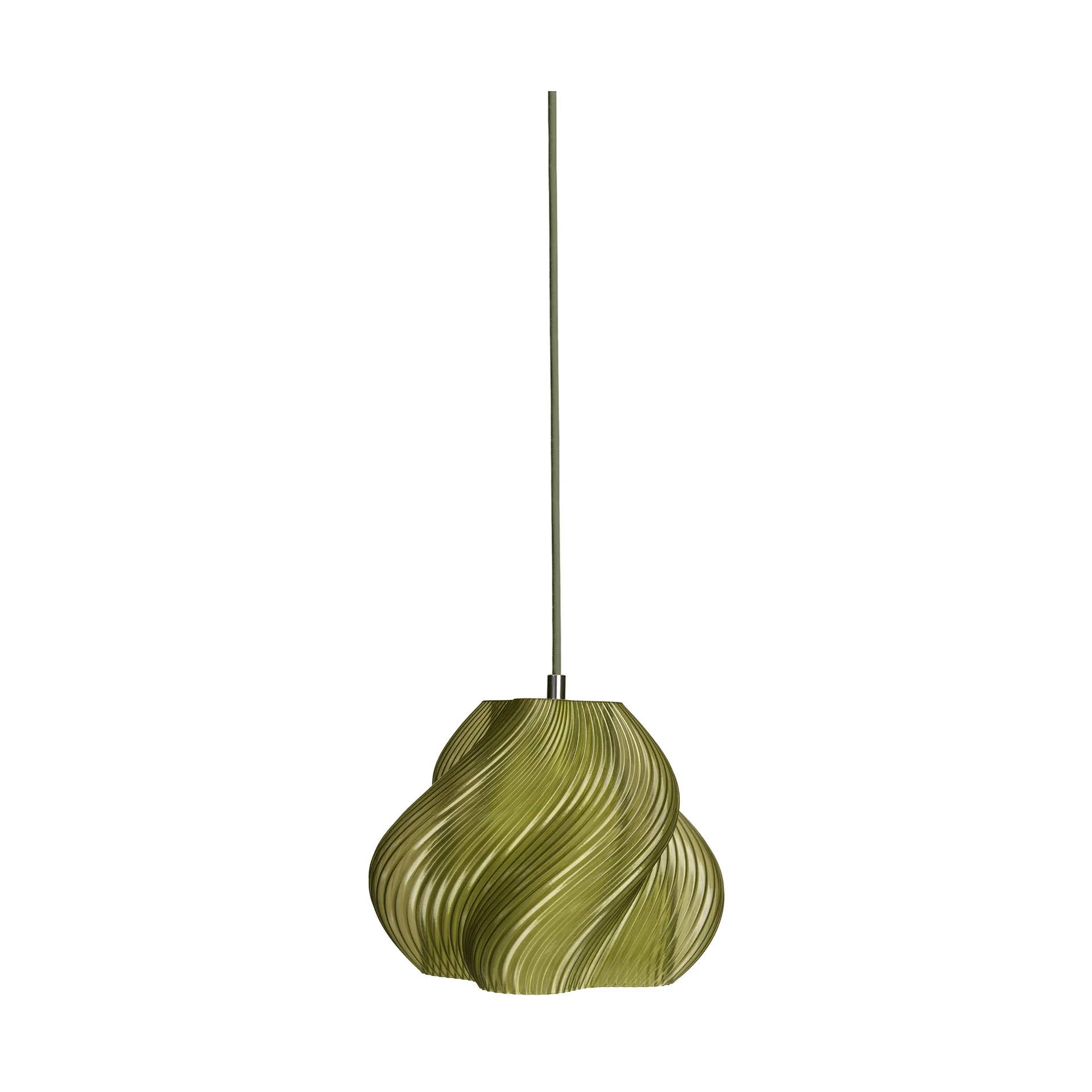 Soft Serve pendente, Olive-chrome, 01, 20 cm Crème Atelier