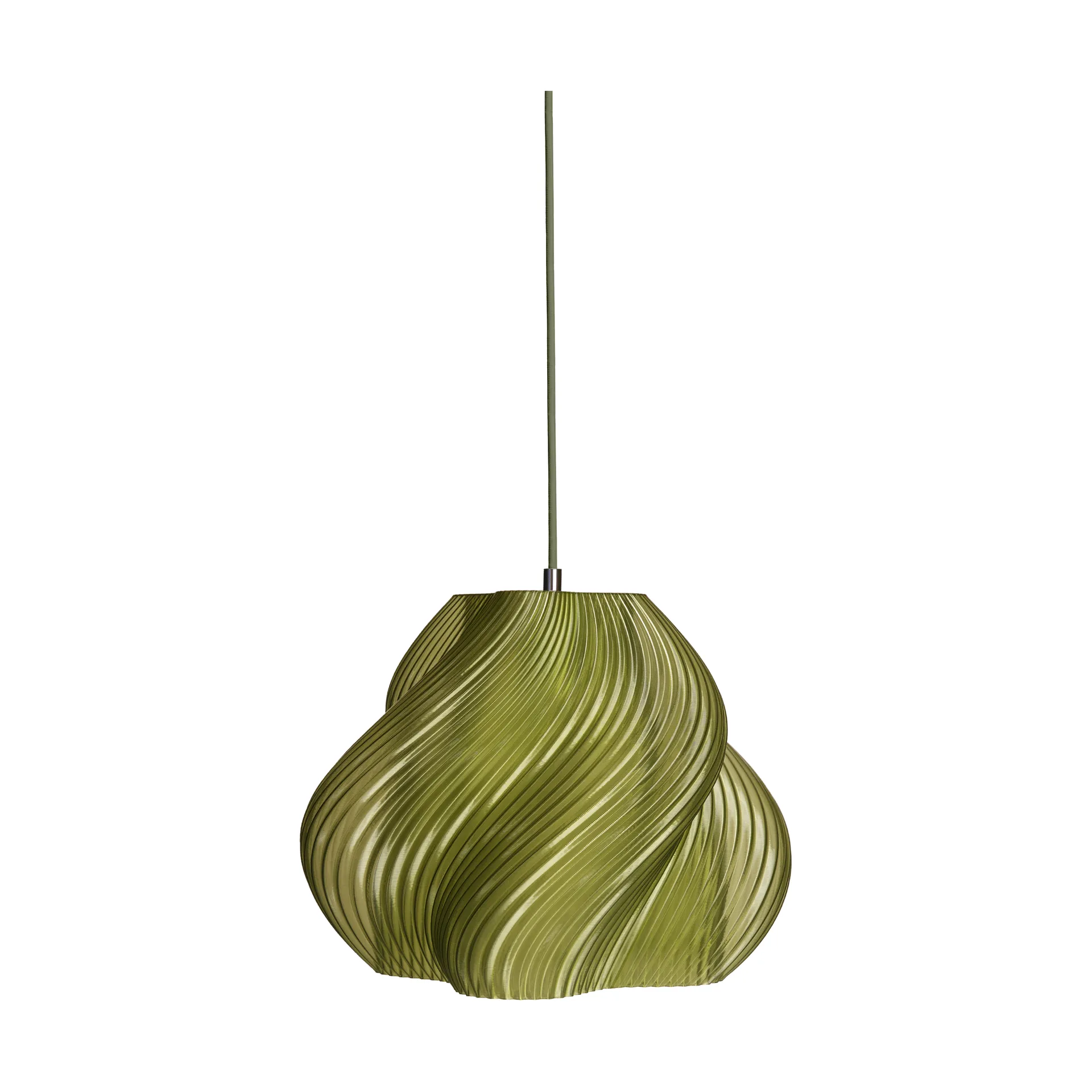 Soft Serve pendente, Olive-cromato, 03, 30 cm Crème Atelier