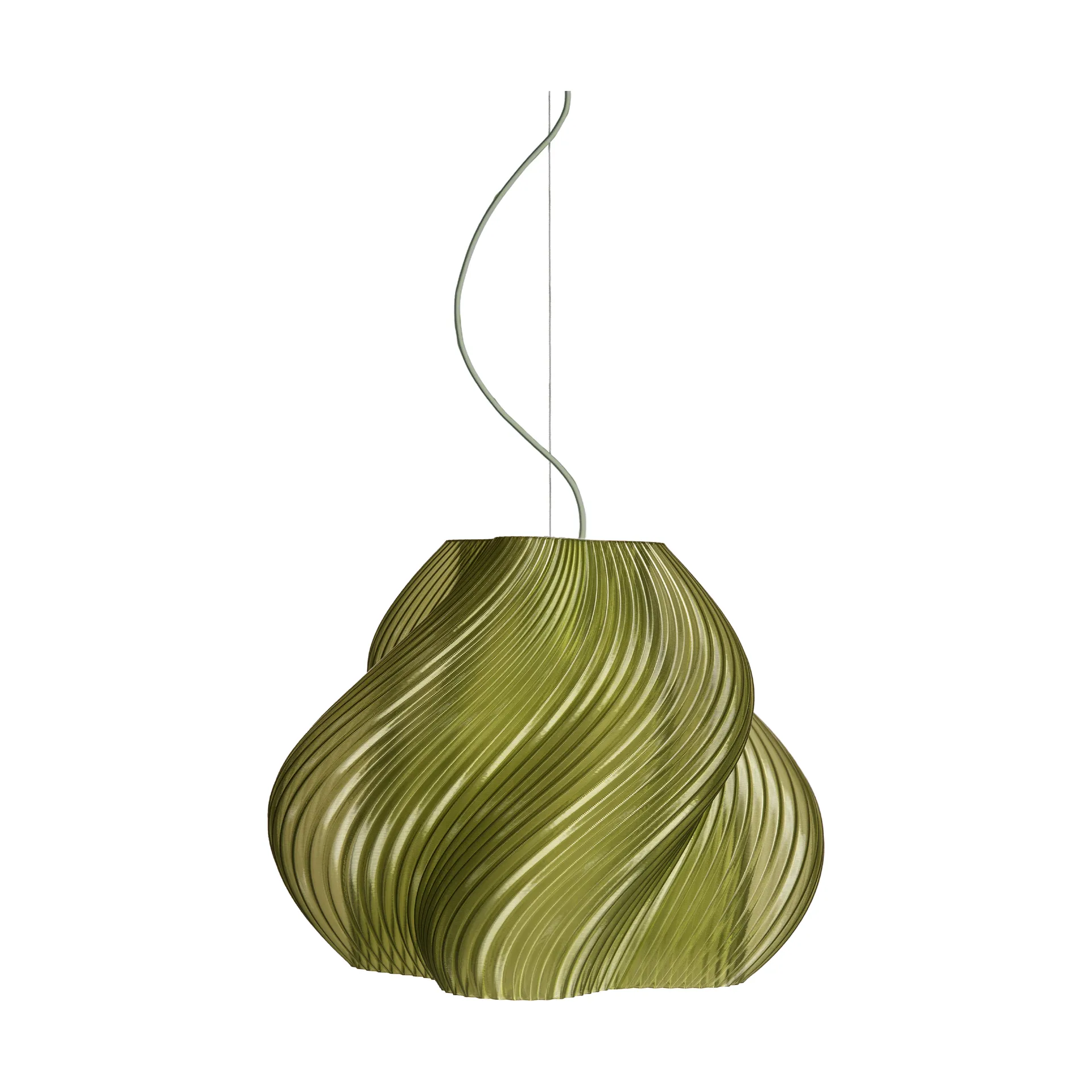 Soft Serve pendente, Olive-cromato, Mega, 60 cm Crème Atelier