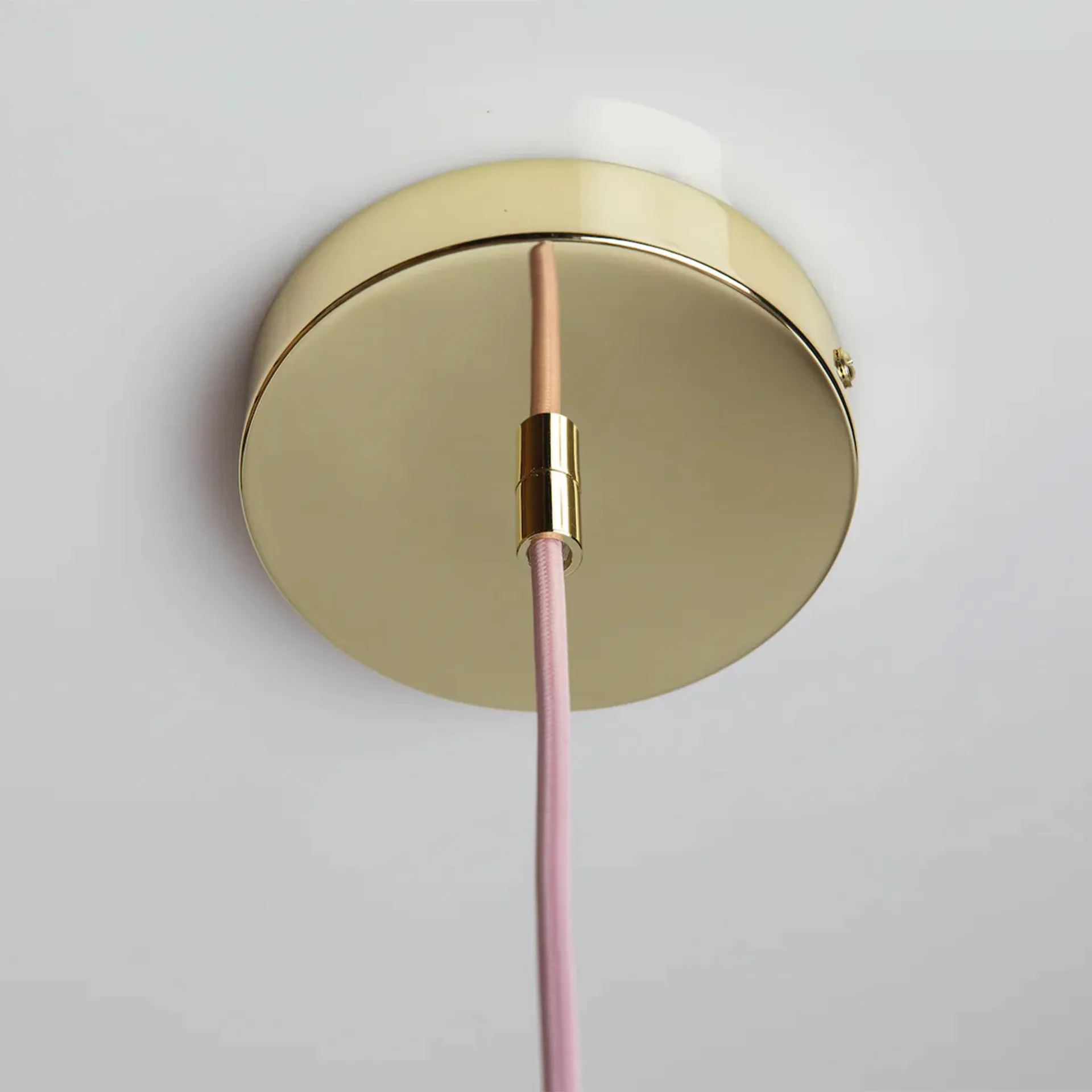 Soft Serve pendente, Rose sorbet-brass, 02, 25 cm Crème Atelier