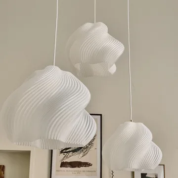 Soft Serve pendente - White-brass, 01, 20 cm - Crème Atelier