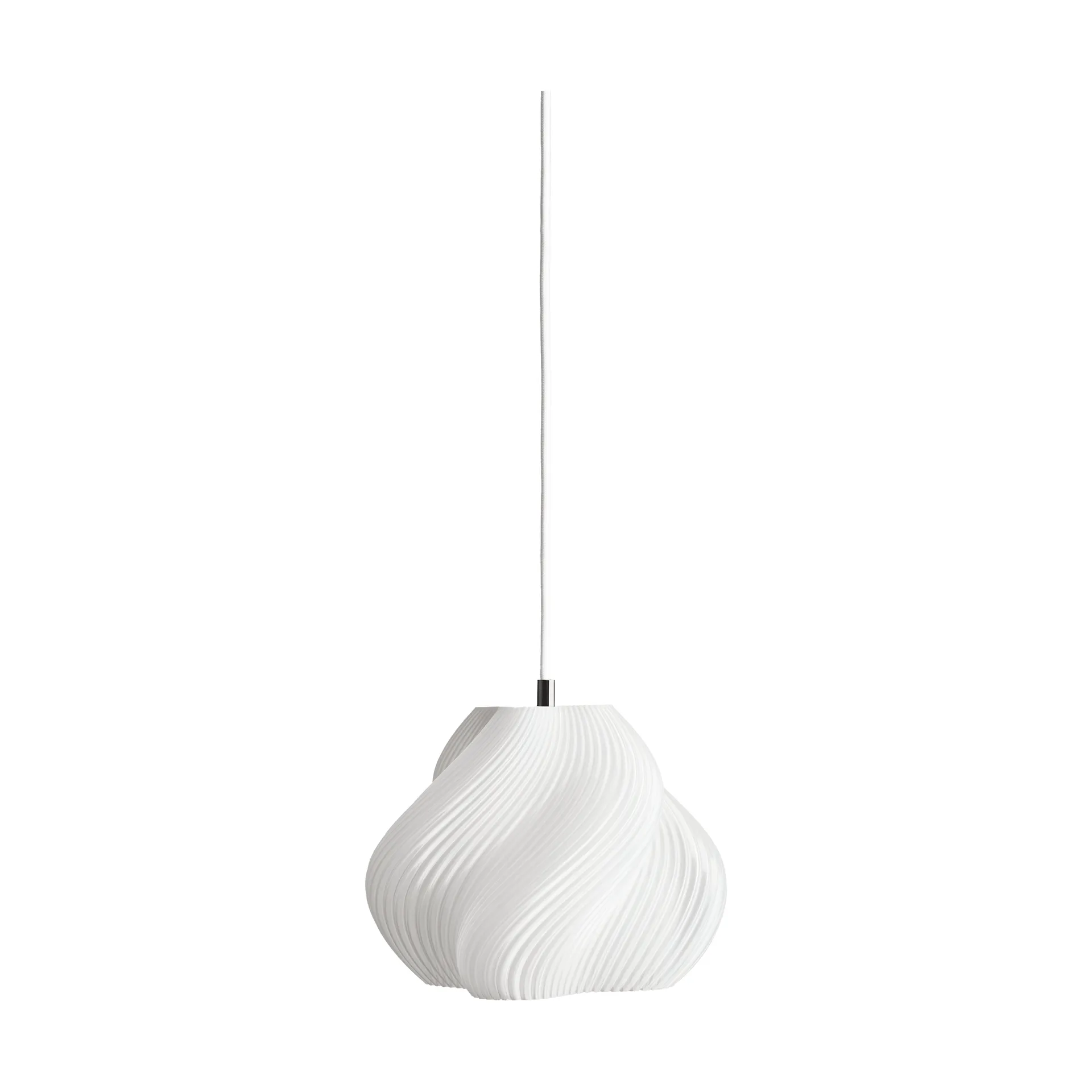 Soft Serve pendente, White-cromo, 01, 20 cm Crème Atelier