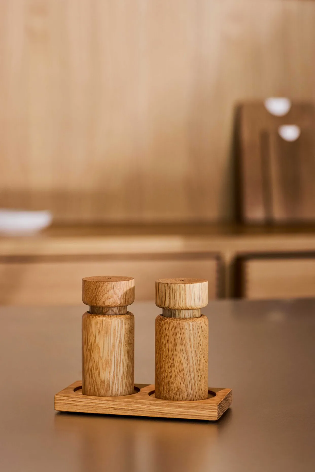 Helsinki set macinapepe e saliera, Oak, mini, 2 pezzi Crushgrind