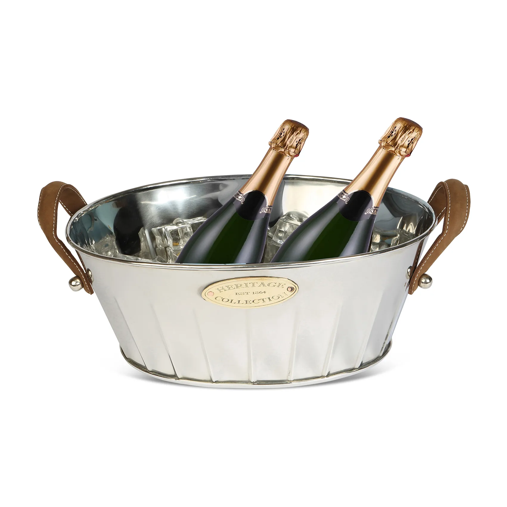 Secchiello per champagne Heritage con manico in pelle, 30 cm Culinary Concepts