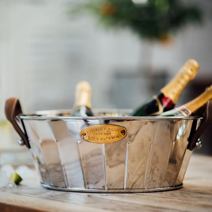 Secchiello per champagne Heritage con manico in pelle - 30 cm - Culinary Concepts