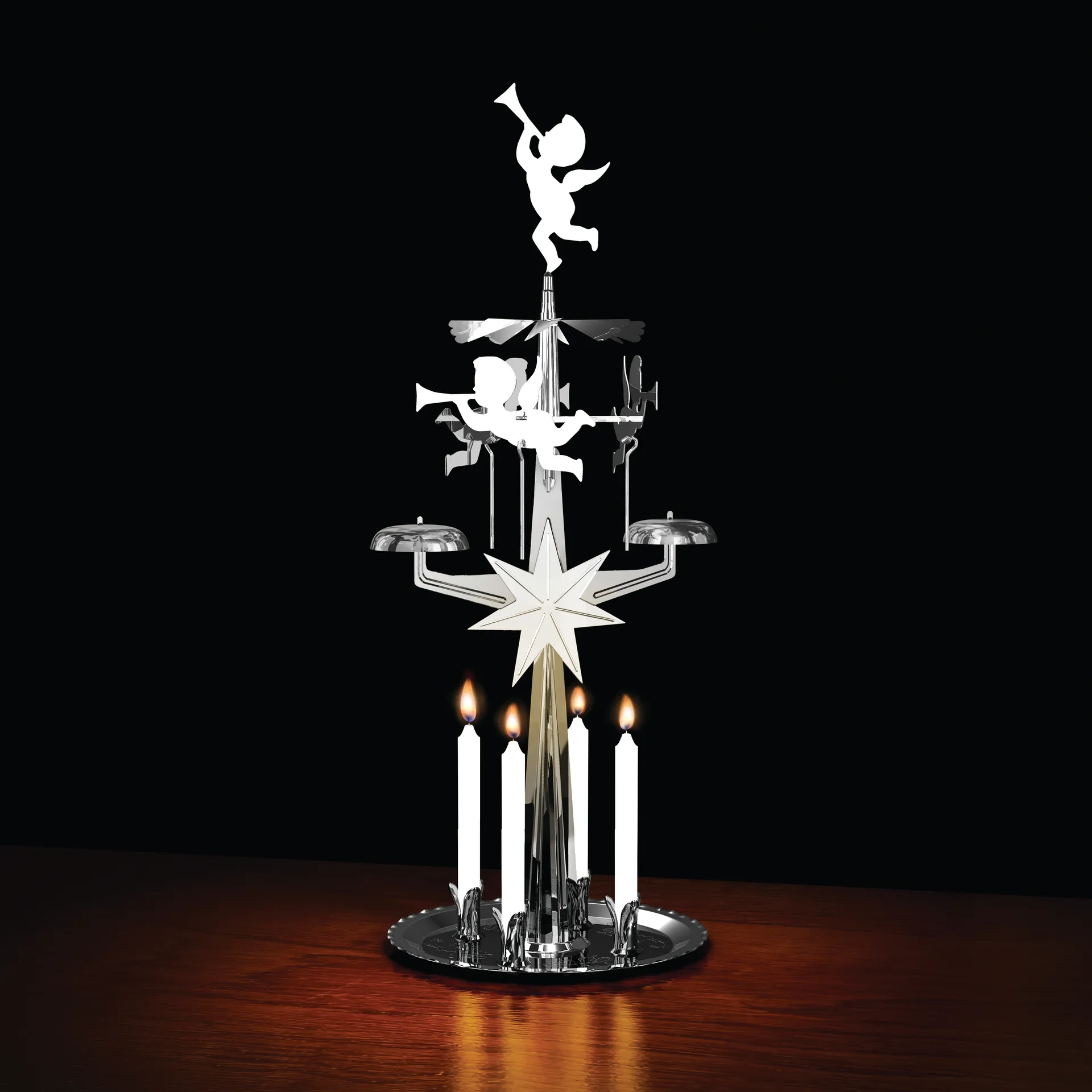 Carillon degli angeli originale, Silver, 28 cm Dala Industrier
