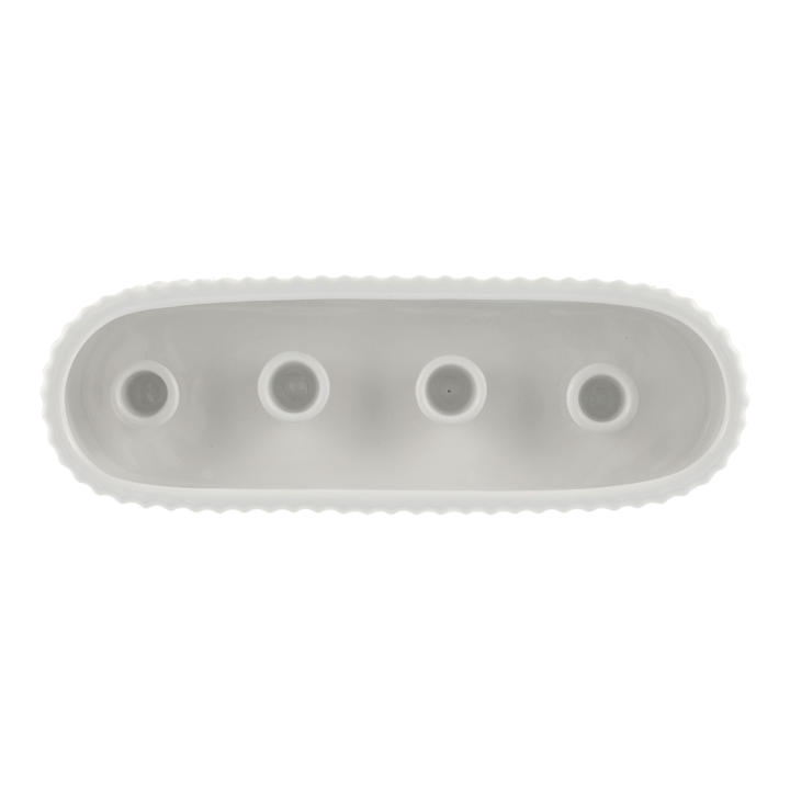 Candela dell'Avvento Stripe 30 cm, Shiny white DBKD