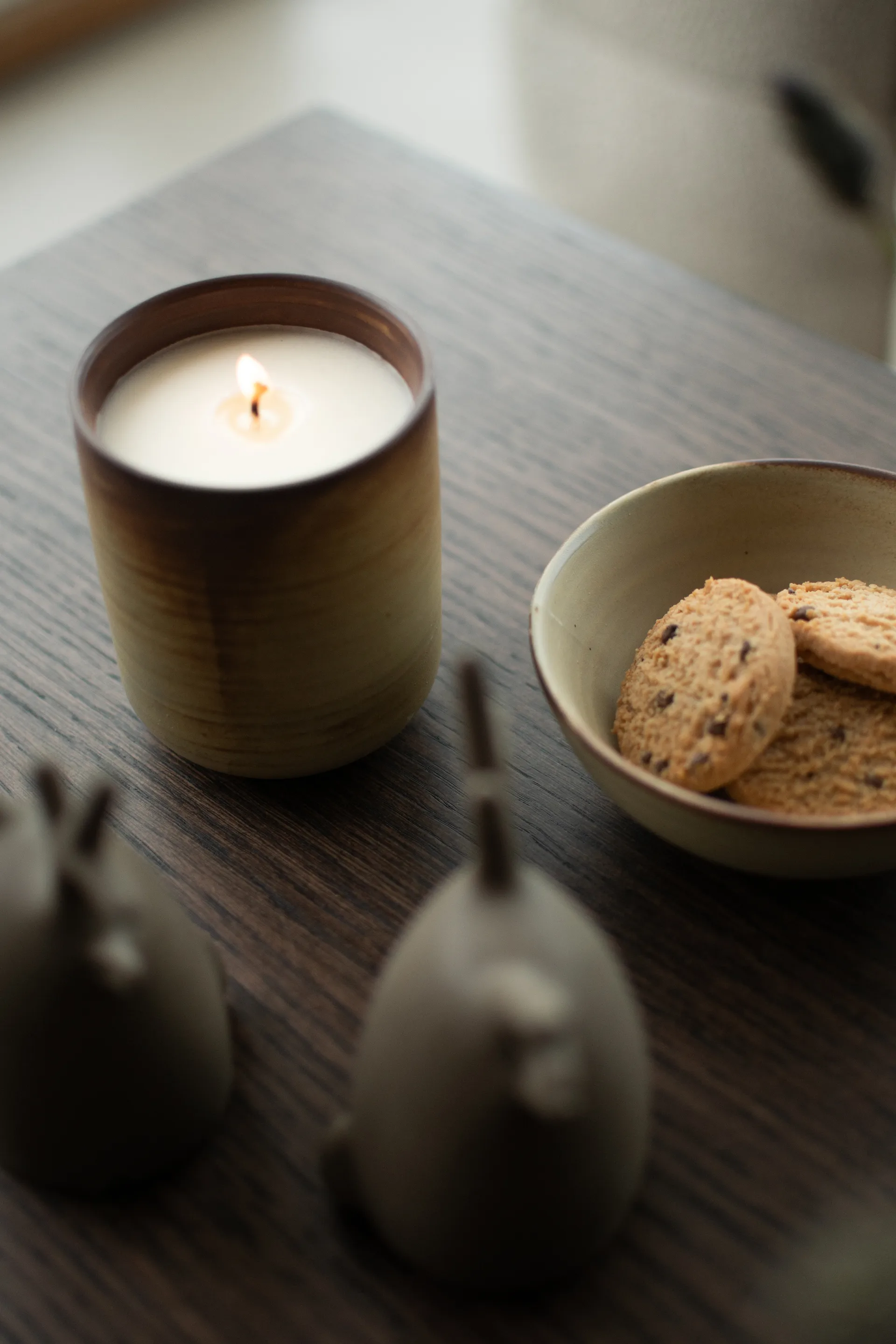 Candela profumata Burn 60 h, Crema-marrone DBKD