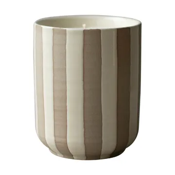 Candela profumata Burn 60 h - Stripe crema - DBKD