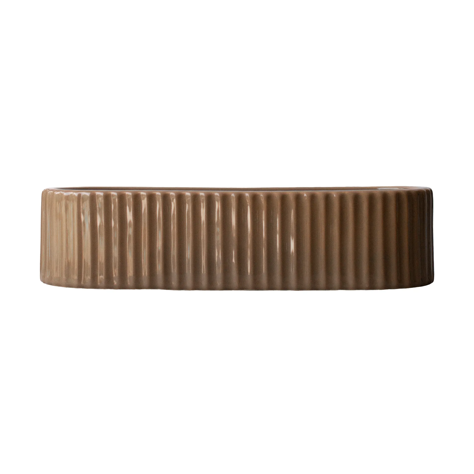 Candeliere Stripe 30 cm, Shiny nougat DBKD