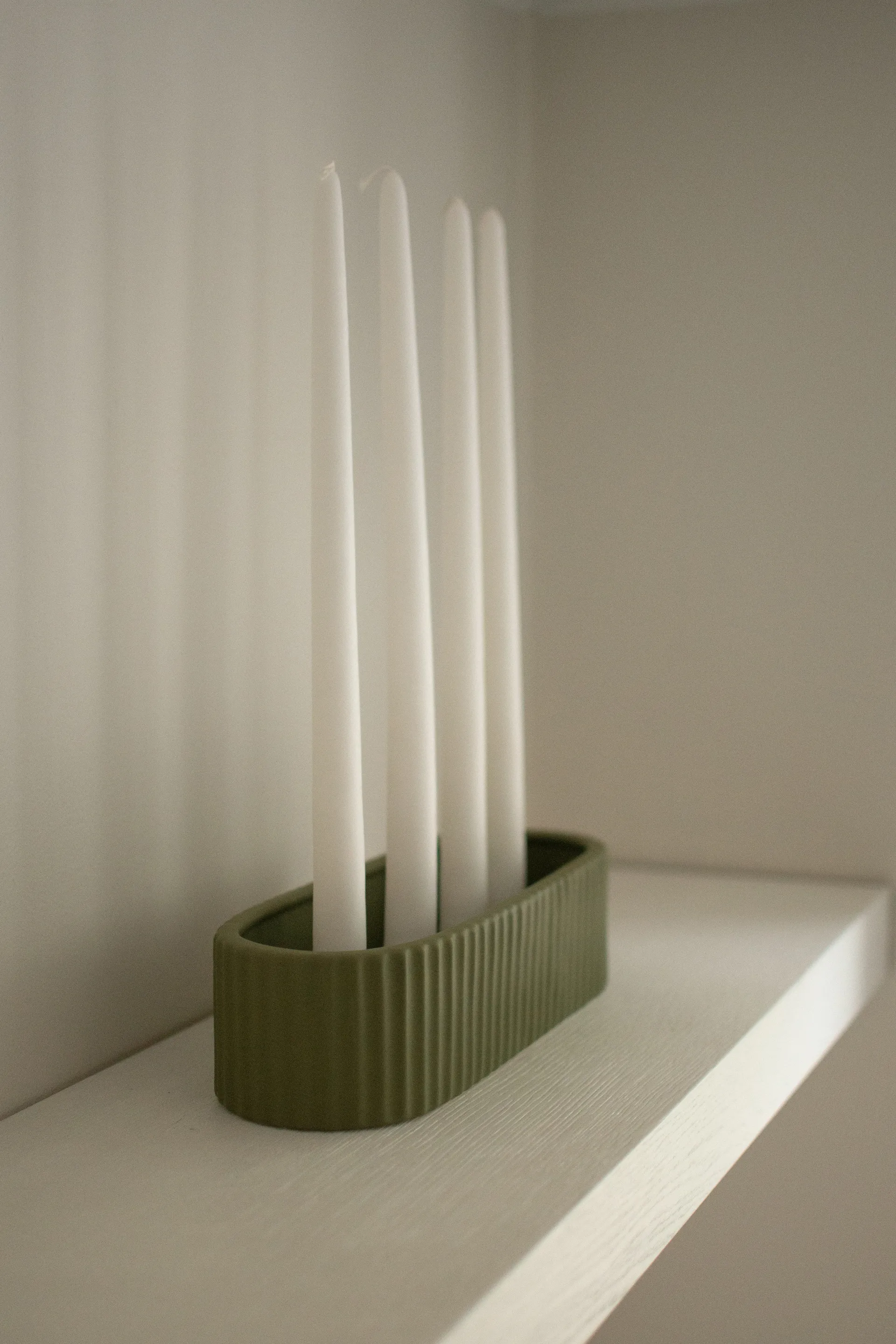 Candeliere Stripe 30 cm, Verde DBKD