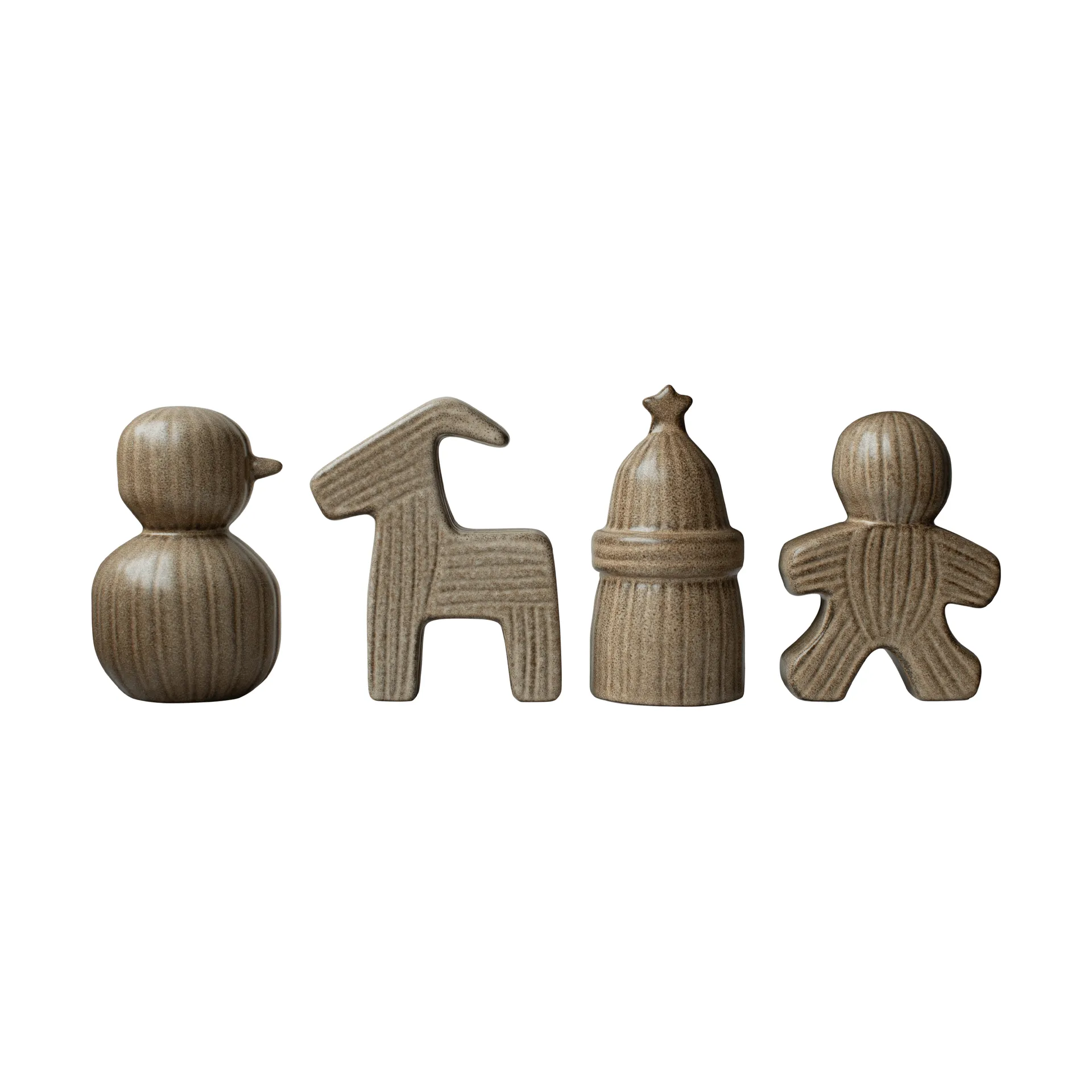 Christmas train decorazione natalizia, 4 pezzi, Beige DBKD