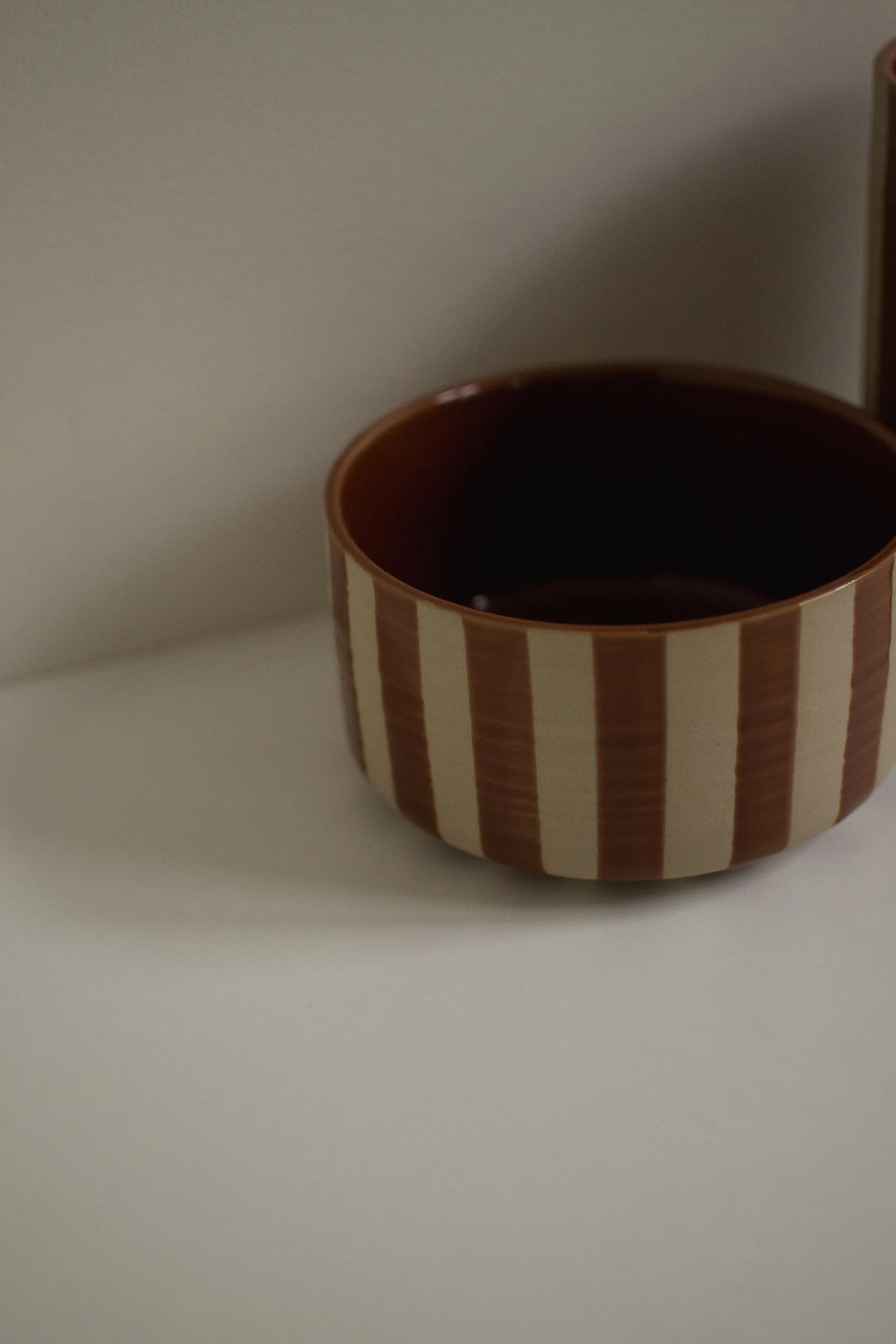 Ciotola decorativa Line Ø16 cm, Stripe nougat DBKD