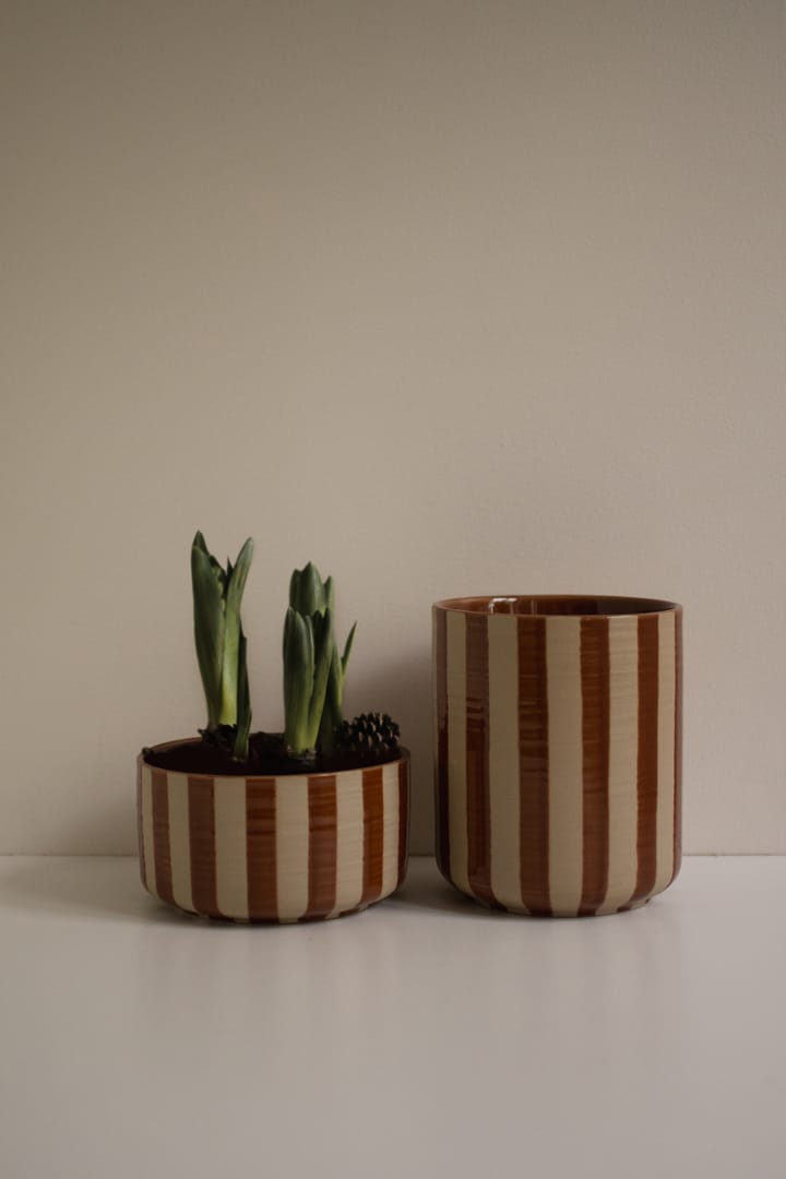 Ciotola decorativa Line Ø16 cm, Stripe nougat DBKD