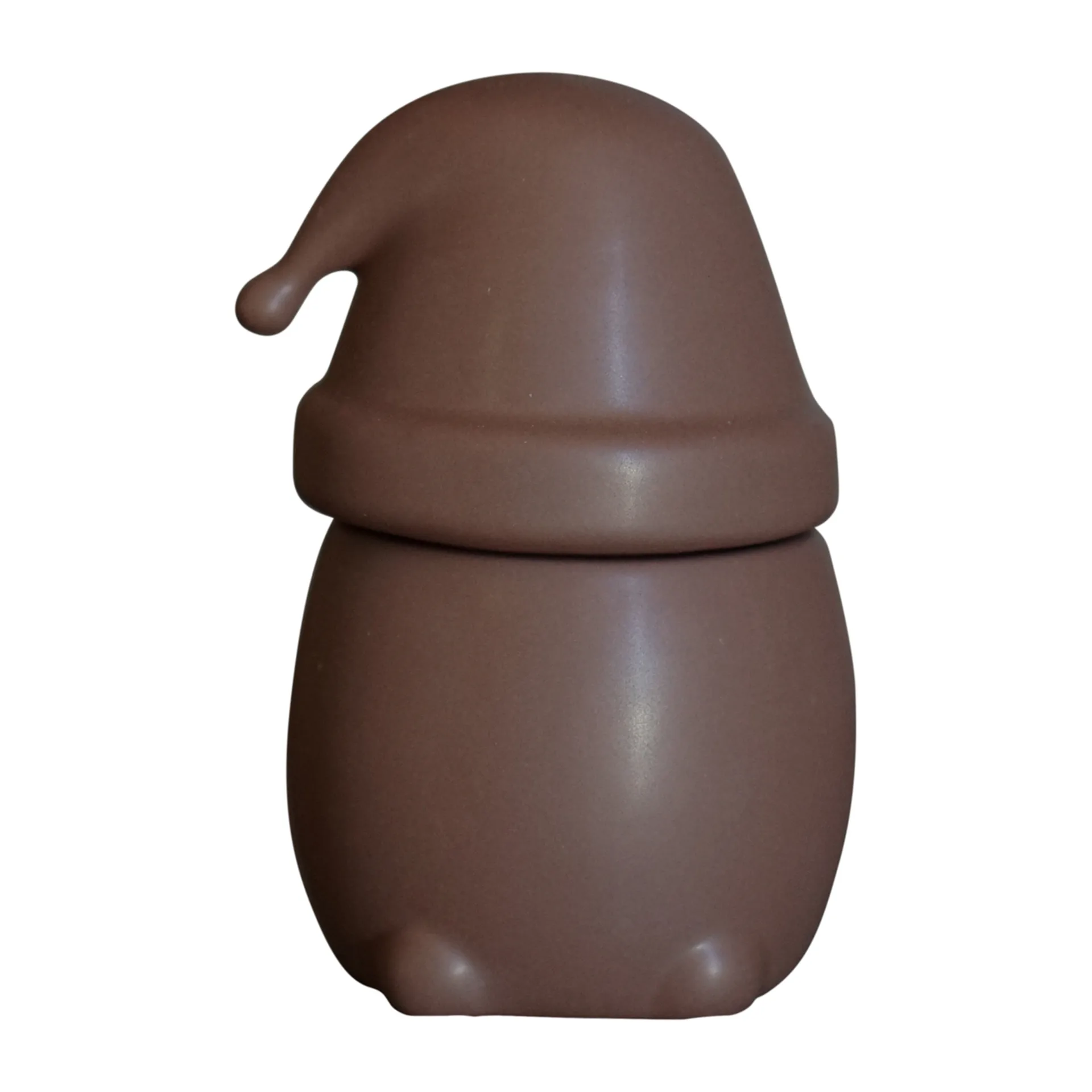 Ciotola Eating Santa con coperchio piccolo, Maroon DBKD