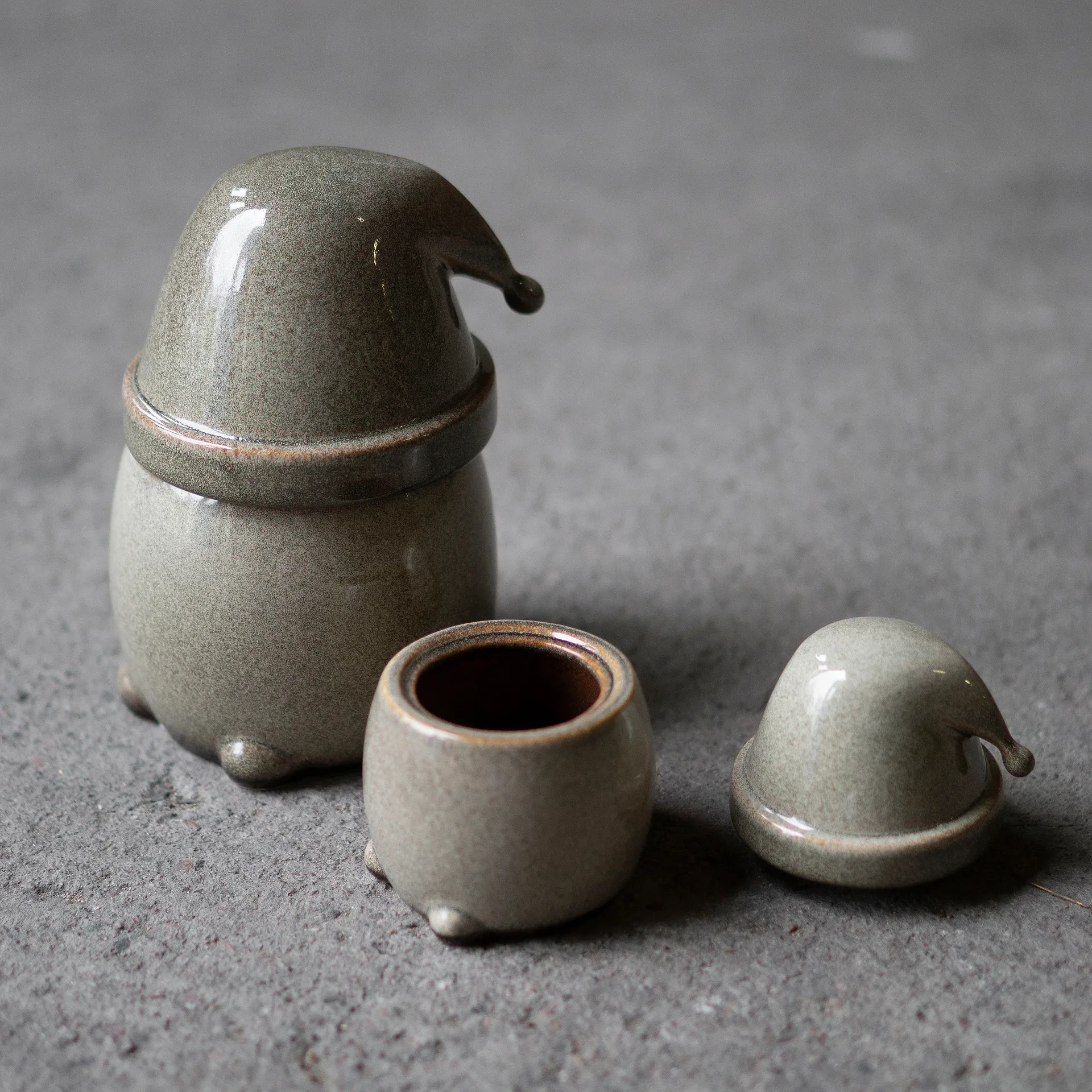 Ciotola Eating Santa con coperchio piccolo, Multi DBKD