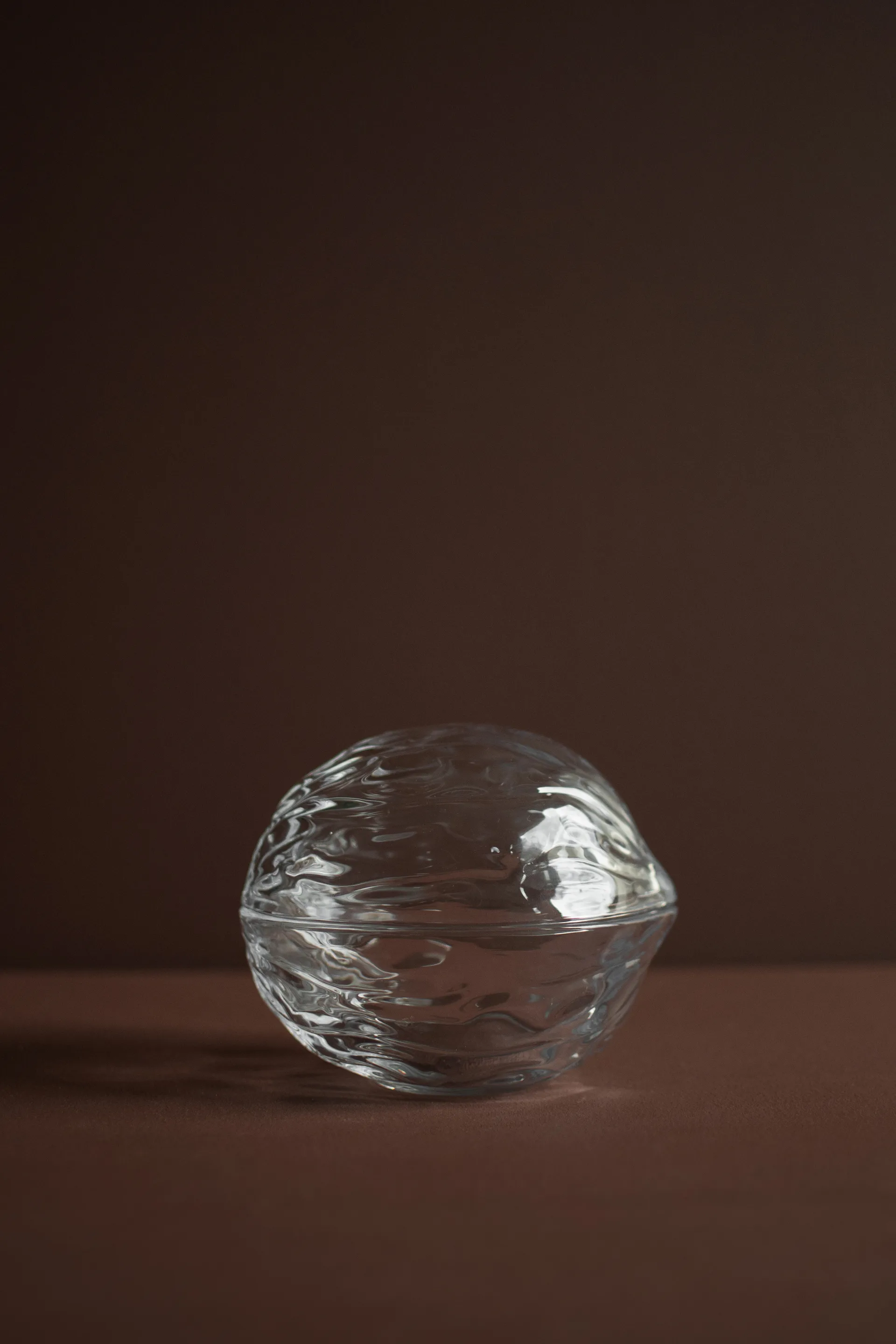 Ciotola Walnut con coperchio, Trasparente DBKD
