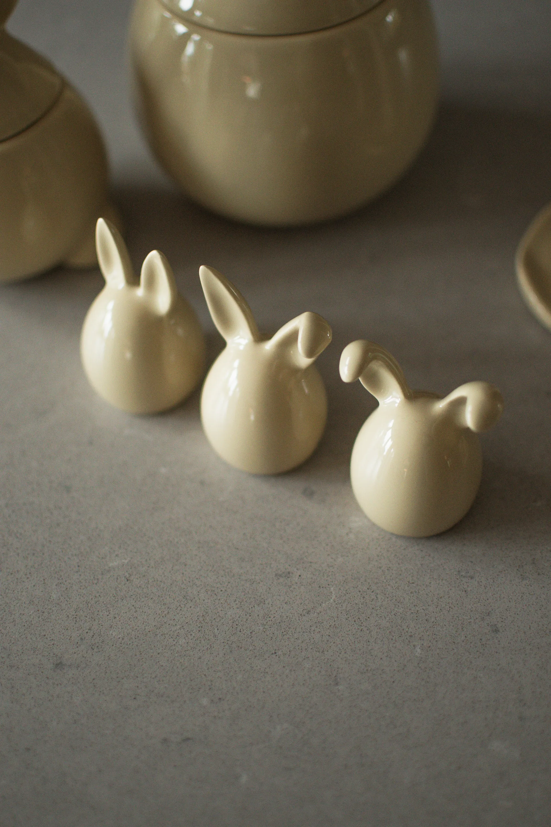 Coniglietto di Pasqua Triplets confezione da 3, Giallo lucido DBKD